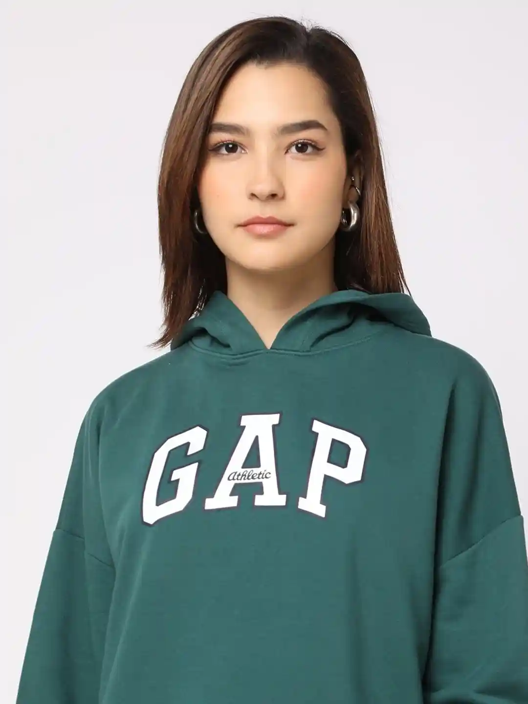 Buy GAP Brand Logo Printed Hooded Sweatshirt Sweatshirts for - Main Image
