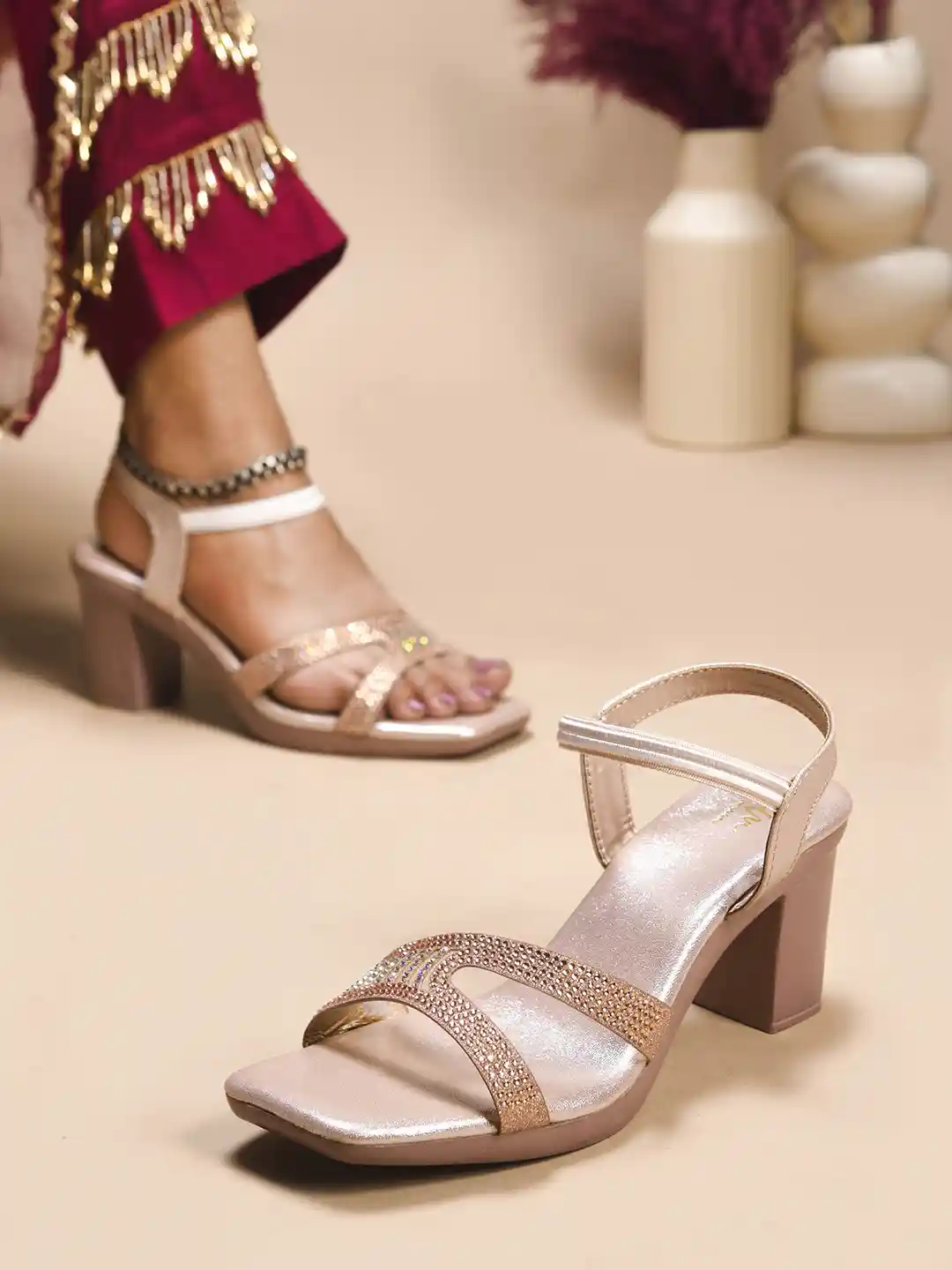 Heel Comfy But Stylish Sandals TRYME Attractive Stylish Pencil