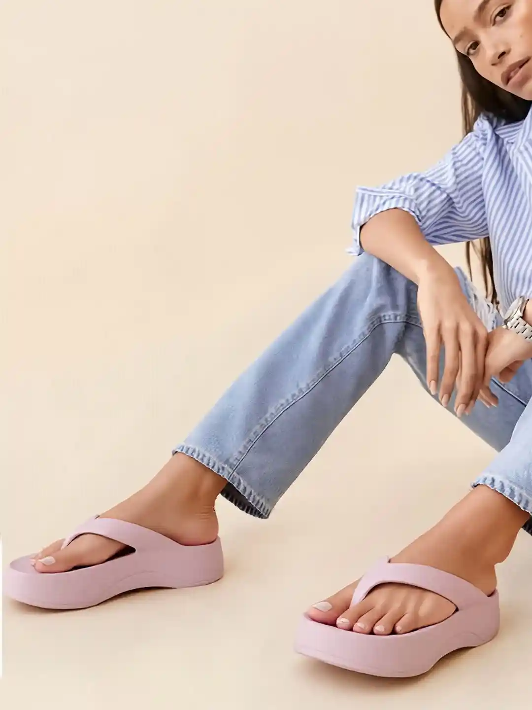 Buy Carlton London Women Thong Flip-Flops Flip Flops for Women