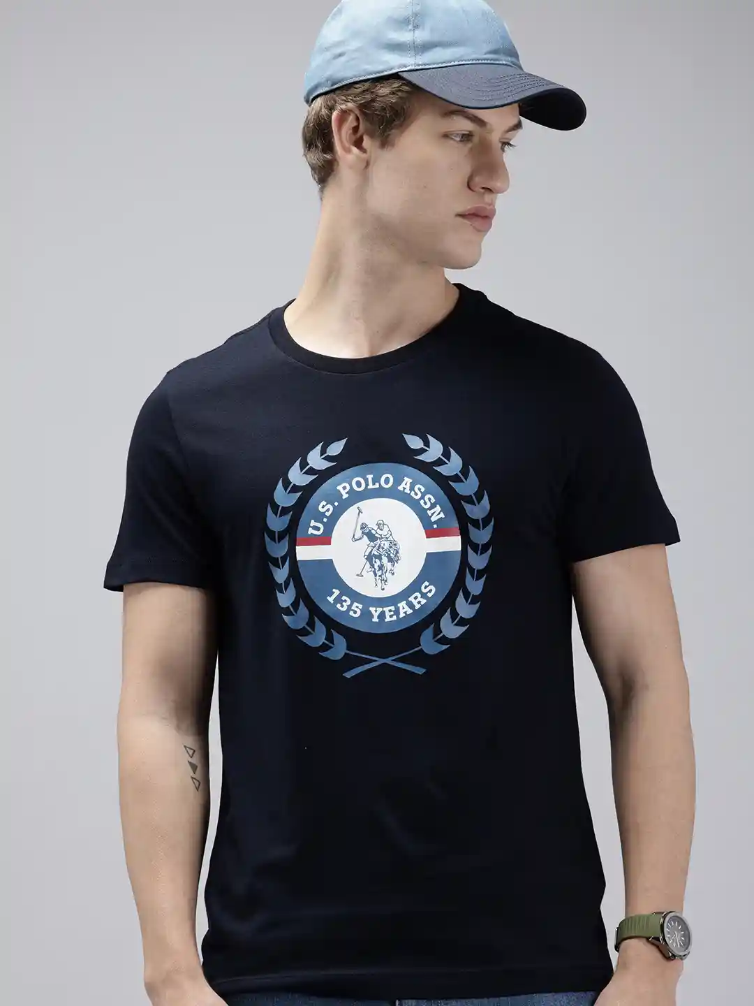 Buy Polo Denim Brand Logo Printed Pure Cotton Slim
