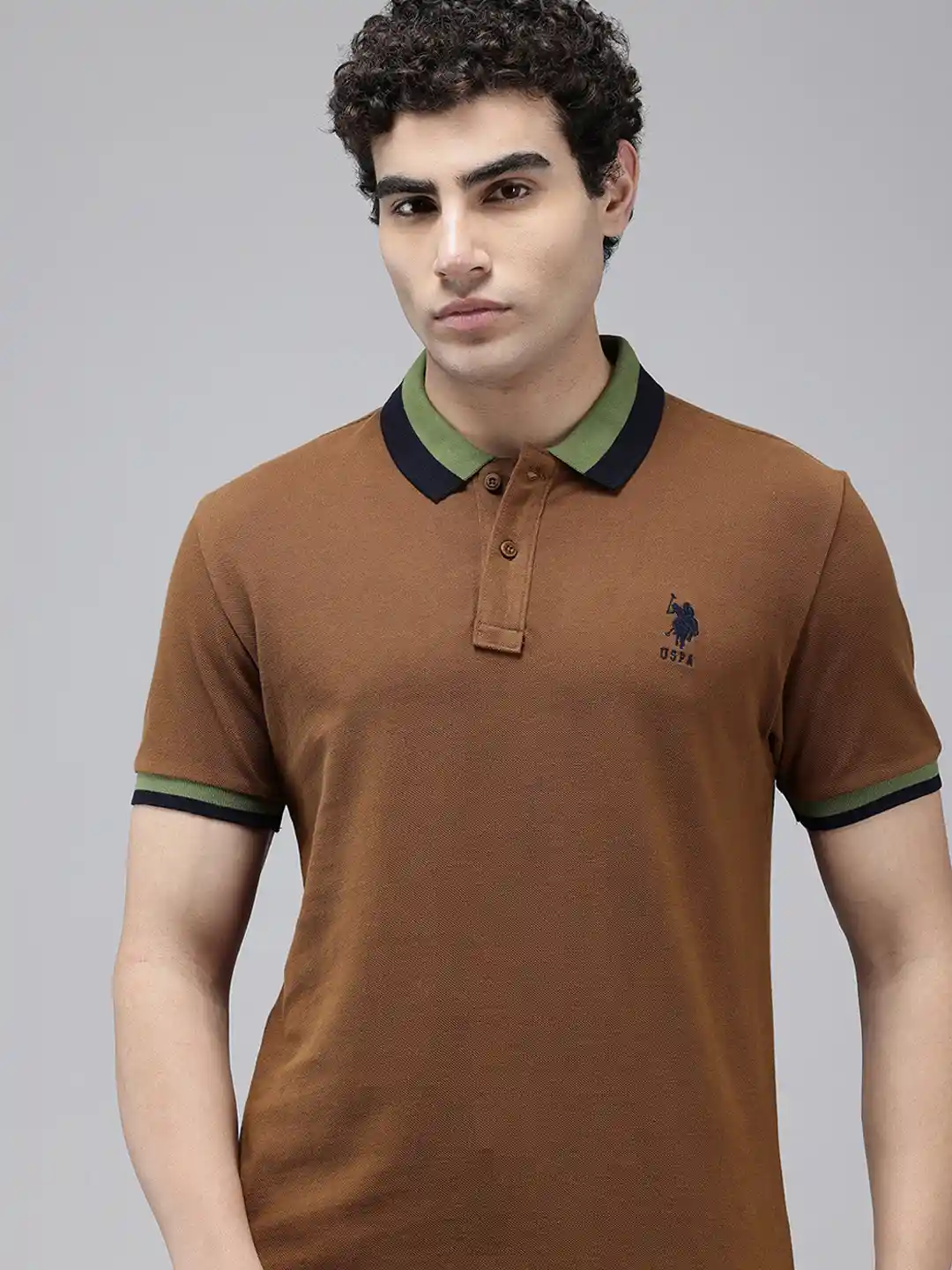 Collar Uspa Shirts Buy Polo Pure Cotton Slim Fit Polo Collar T-shirt