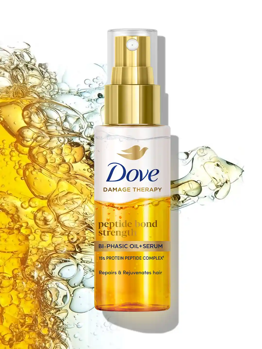 Buy Dove Peptide Bond Strength Bi-Phasic Oil+Serum 50 ml Hair