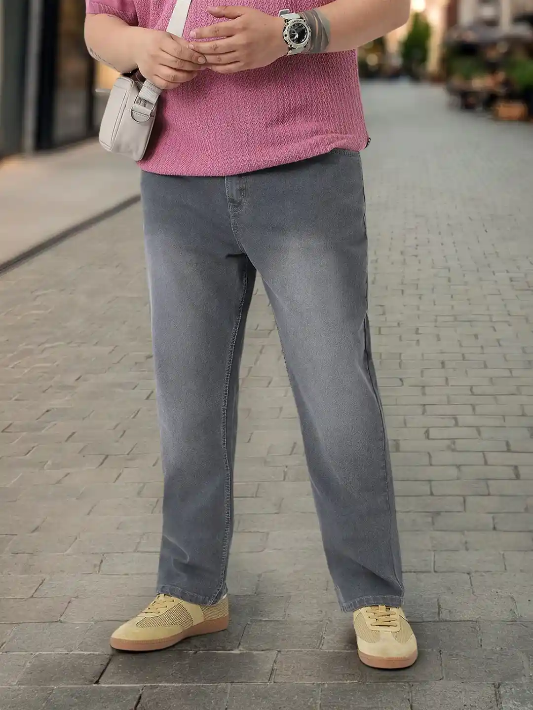 Urbano Jeans Grey Jogger Jeans Buy Urbano Plus Men Light Grey Regular Fit Washed Jogger Jeans