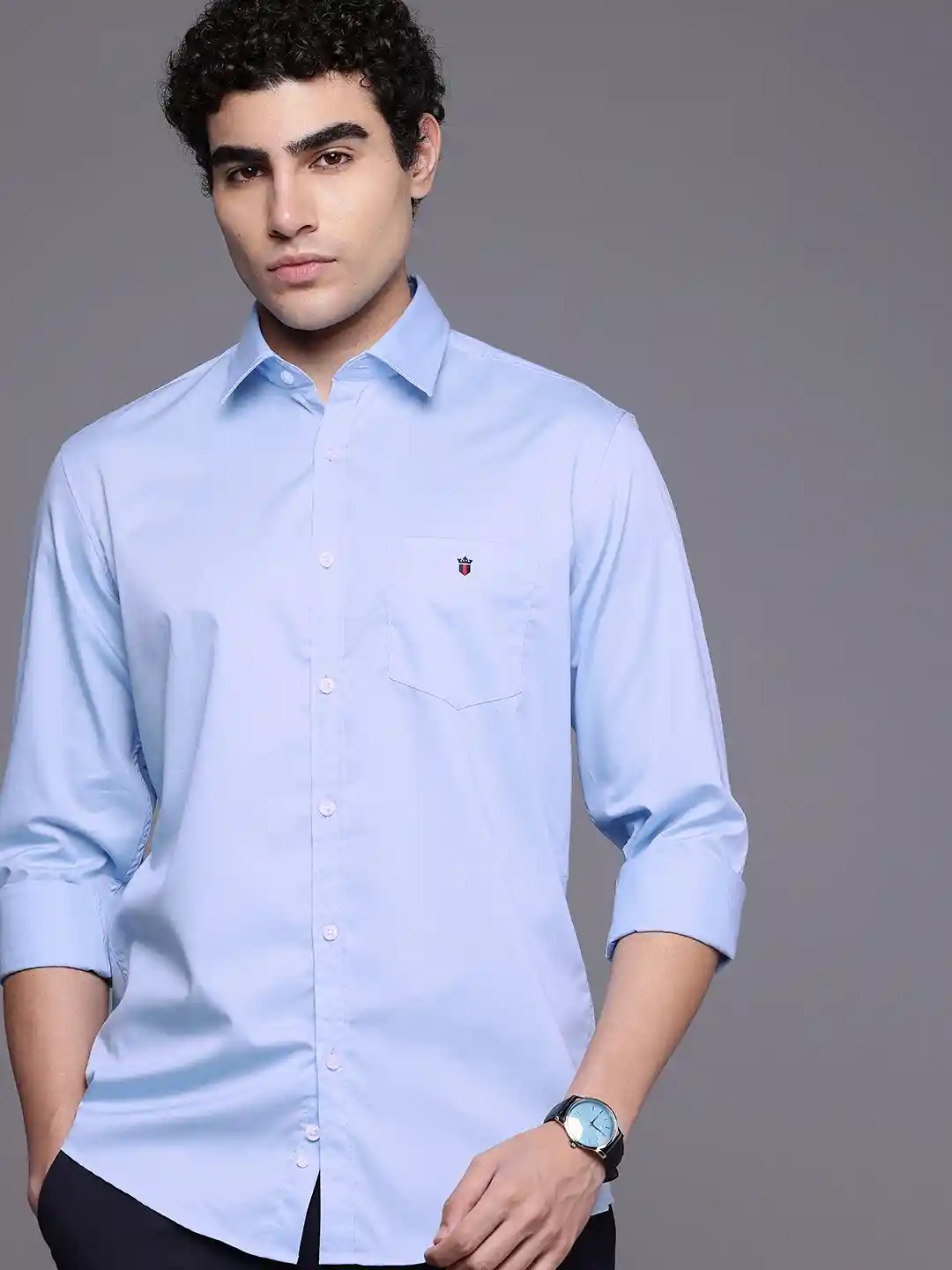Buy Louis Philippe Sport Pure Cotton Slim Fit Casual Shirt