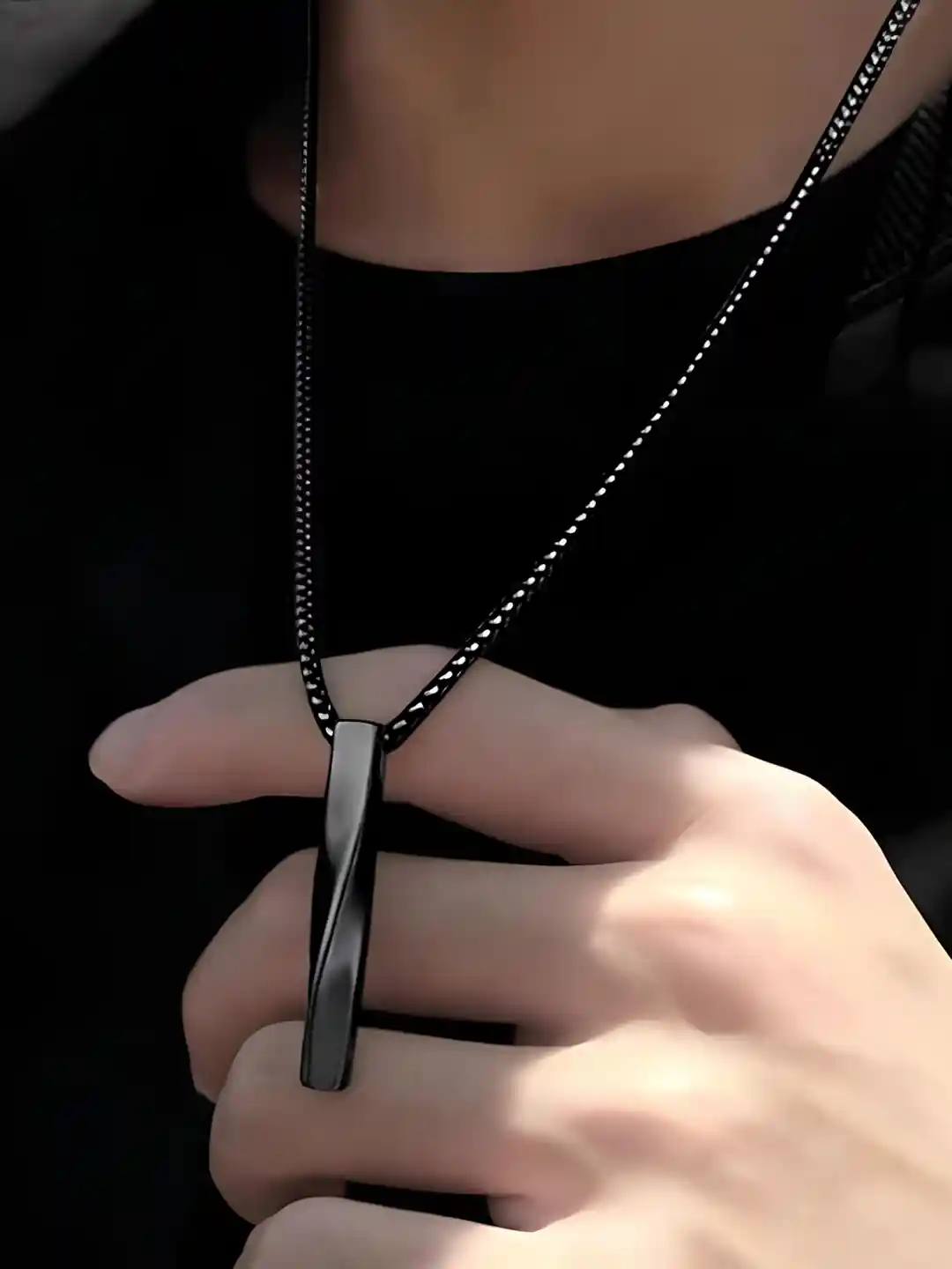 Buy Designs You Men Silver-Plated Stainless Steel 3D Cuboid