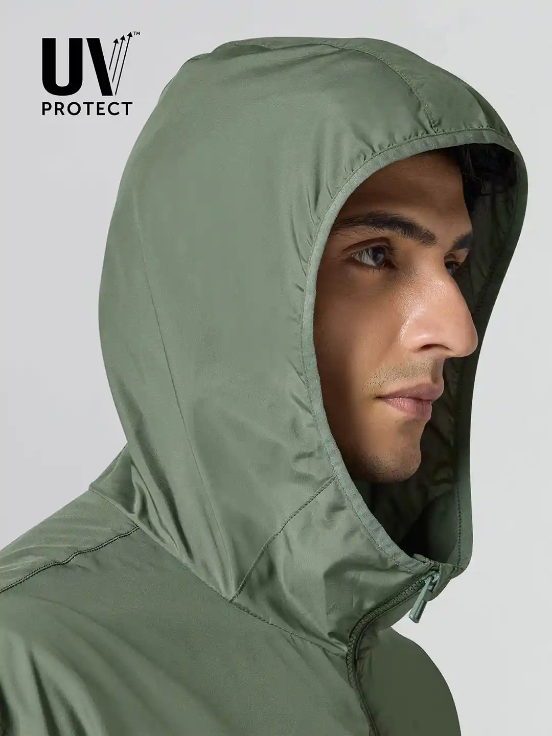 Buy XYXX Men's Solid Ozone Uv Protection Polyester Quick Dry Sage