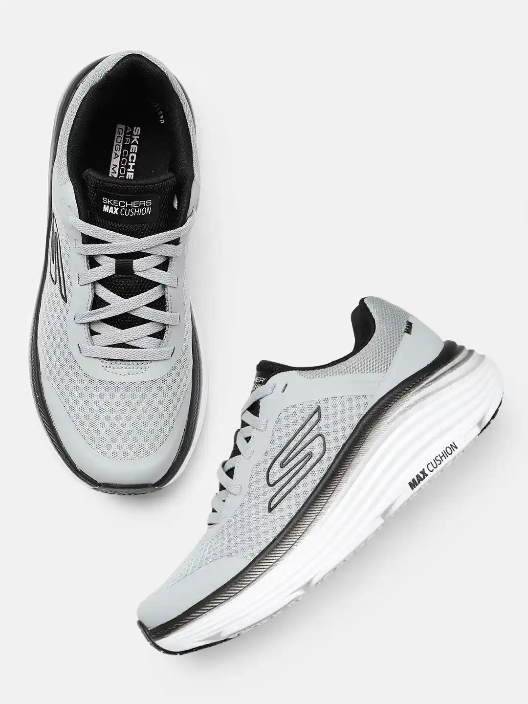 Skechers Men MAX CUSHIONING ENDEAVOUR Mesh Running Shoes