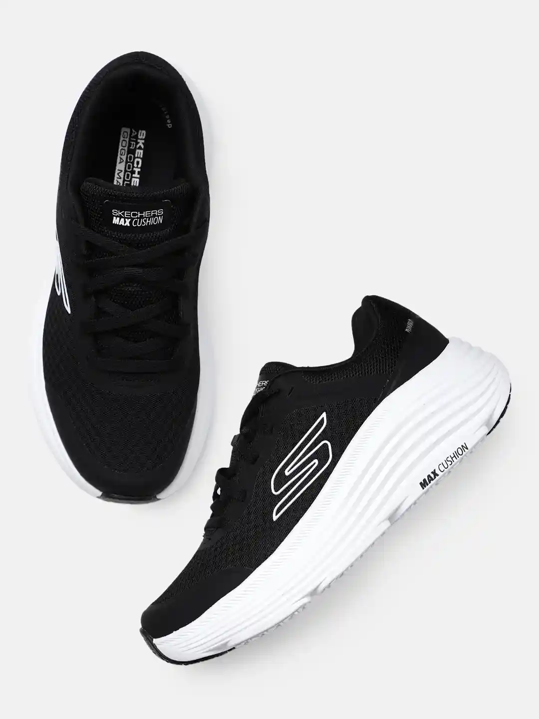 Skechers Men MAX CUSHIONING ENDEAVOUR Mesh Running Shoes