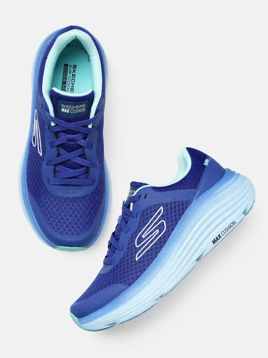 Buy Skechers Men MAX CUSHIONING ENDEAVOUR Mesh Running Shoes