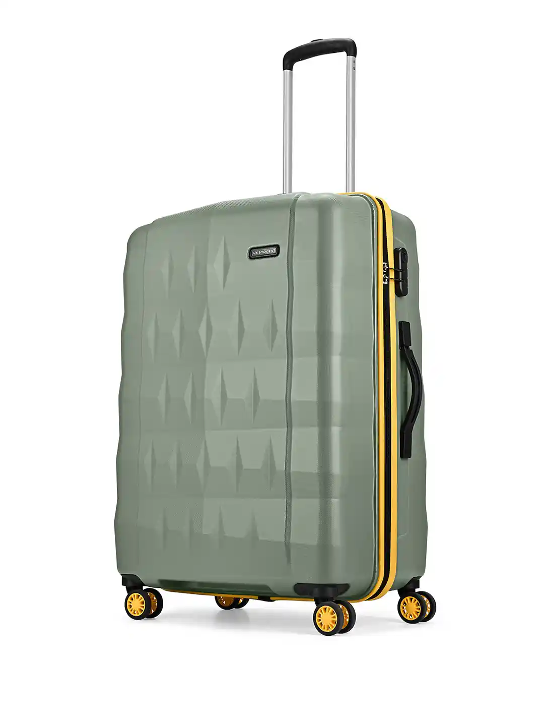 Aristocrat Comet Green Medium Hard Luggage 66cm Check-in Trolley Bag with  Smooth 8-Wheel