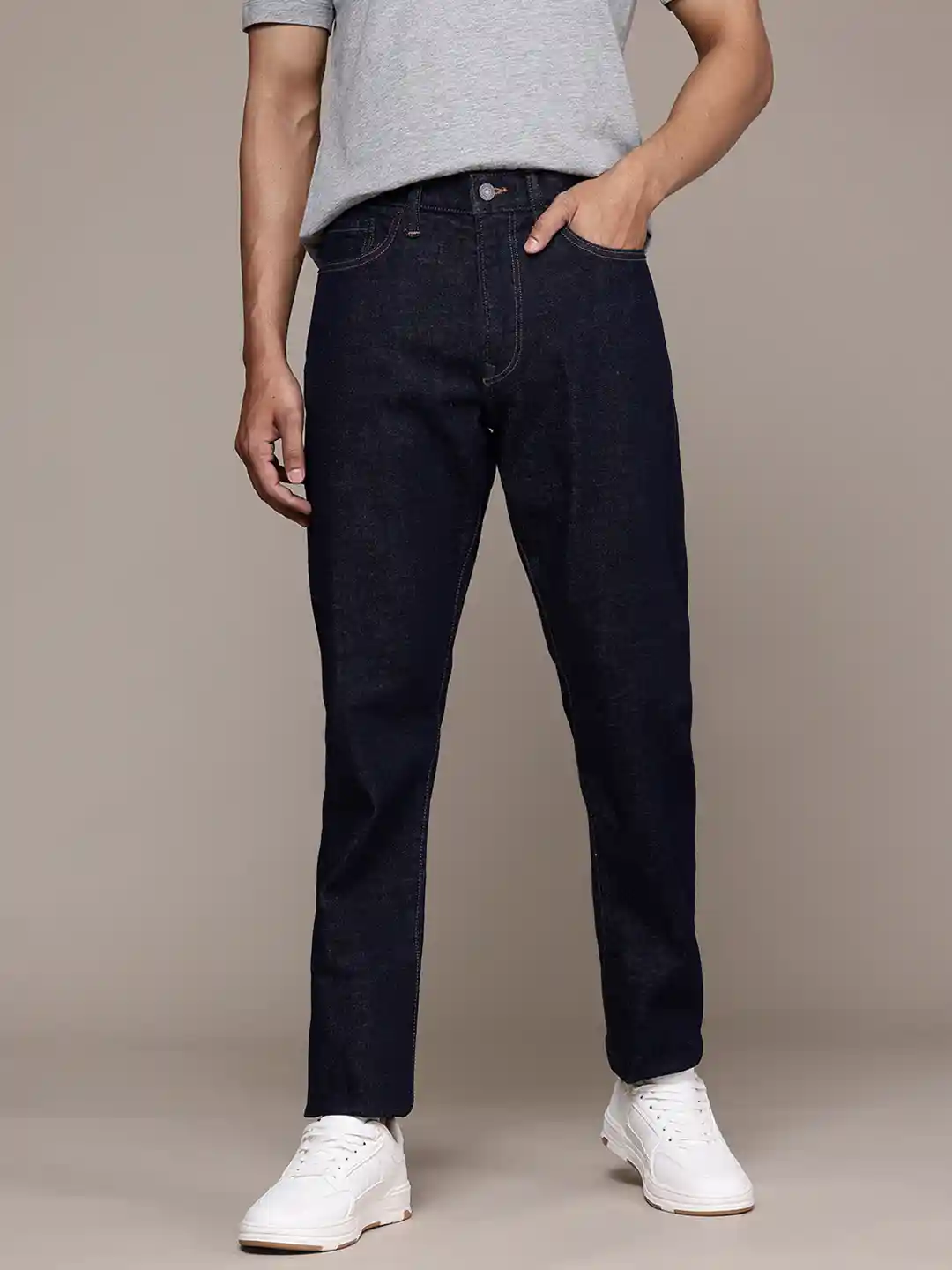 Buy GAP Men Straight Fit Mid-Rise Stretchable Jeans Jeans for