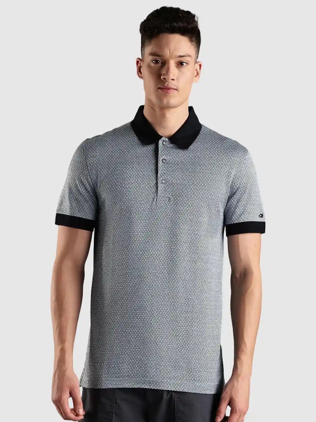 Buy Tommy Hilfiger Polo Collar Short Sleeves Pure Cotton T-shirt