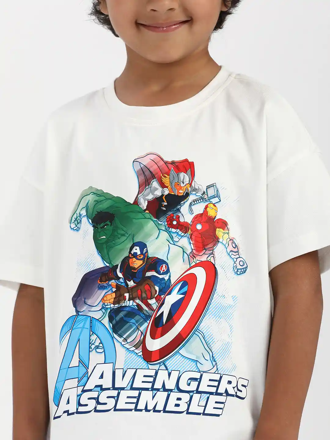 Buy Nauti Nati Boys Marvel Avengers Printed Antimicrobial Pure