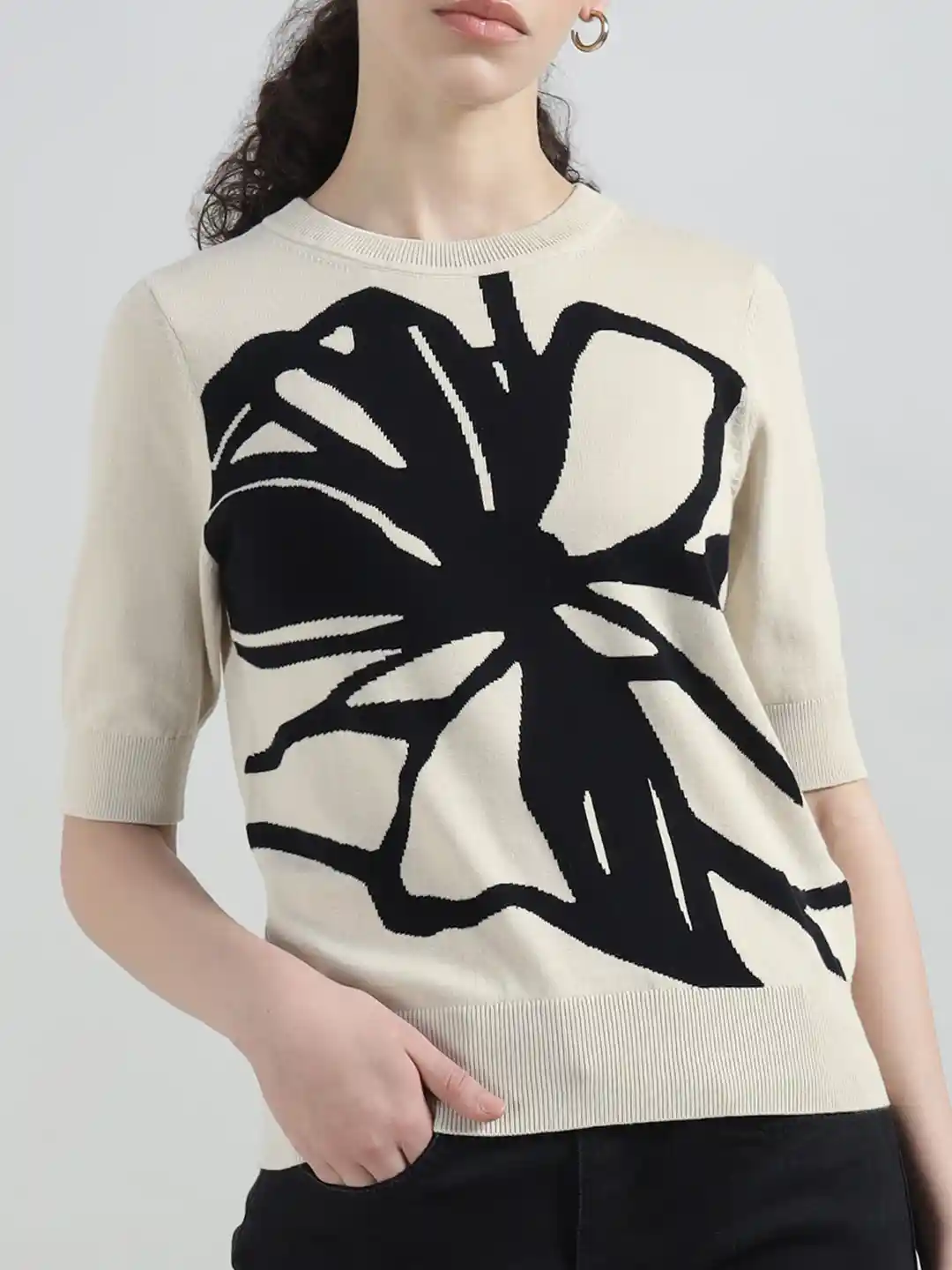 Buy DKNY Women Abstract Print Regular Top Tops for Women