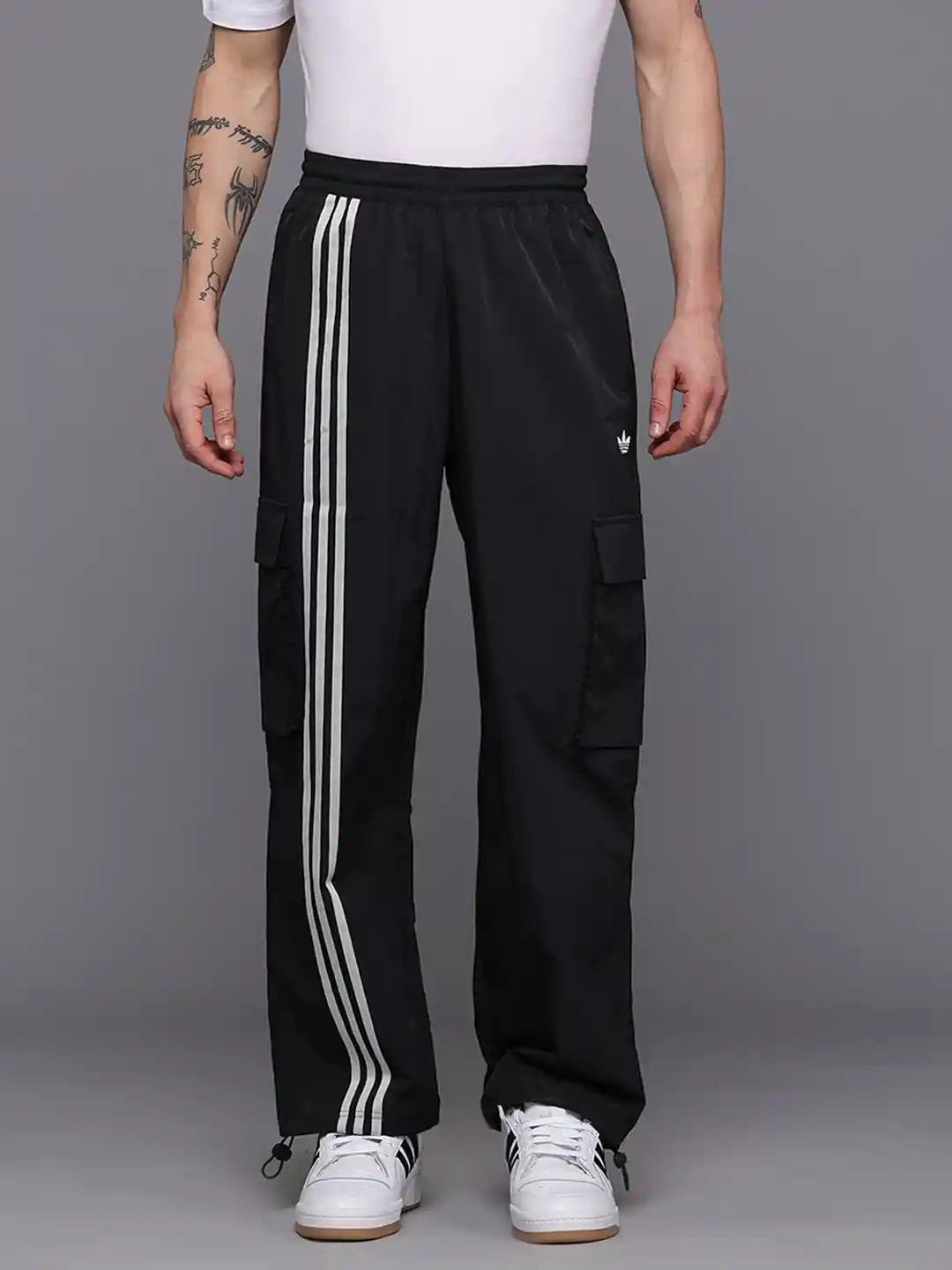 ADIDAS Originals Men Side-Striped Cargo Style Track Pants