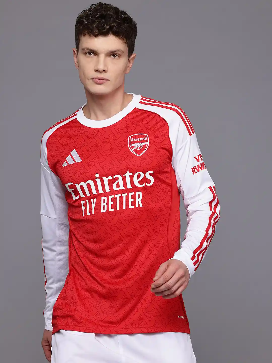ADIDAS Men Printed Arsenal Slim Fit Football Home Jersey T-shirt