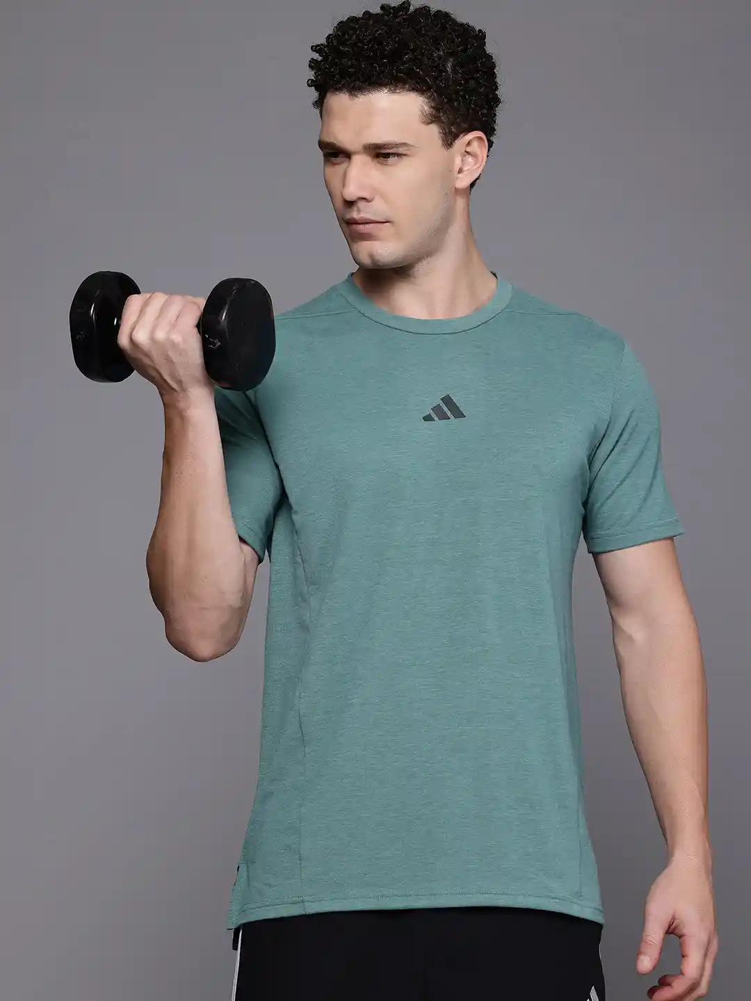 ADIDAS Brand Logo Detail Aeroready Slim Fit Training T-shirt