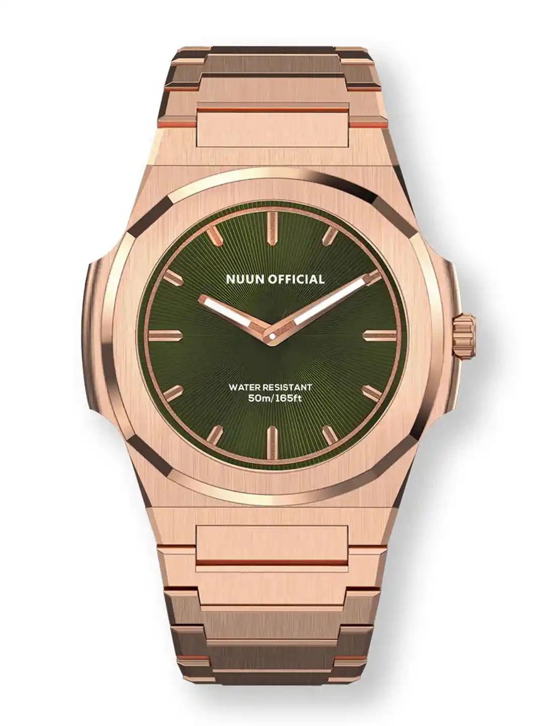 Buy NUUN OFFICIAL Unisex Patterned Dial Analogue Watch MS Rosegold