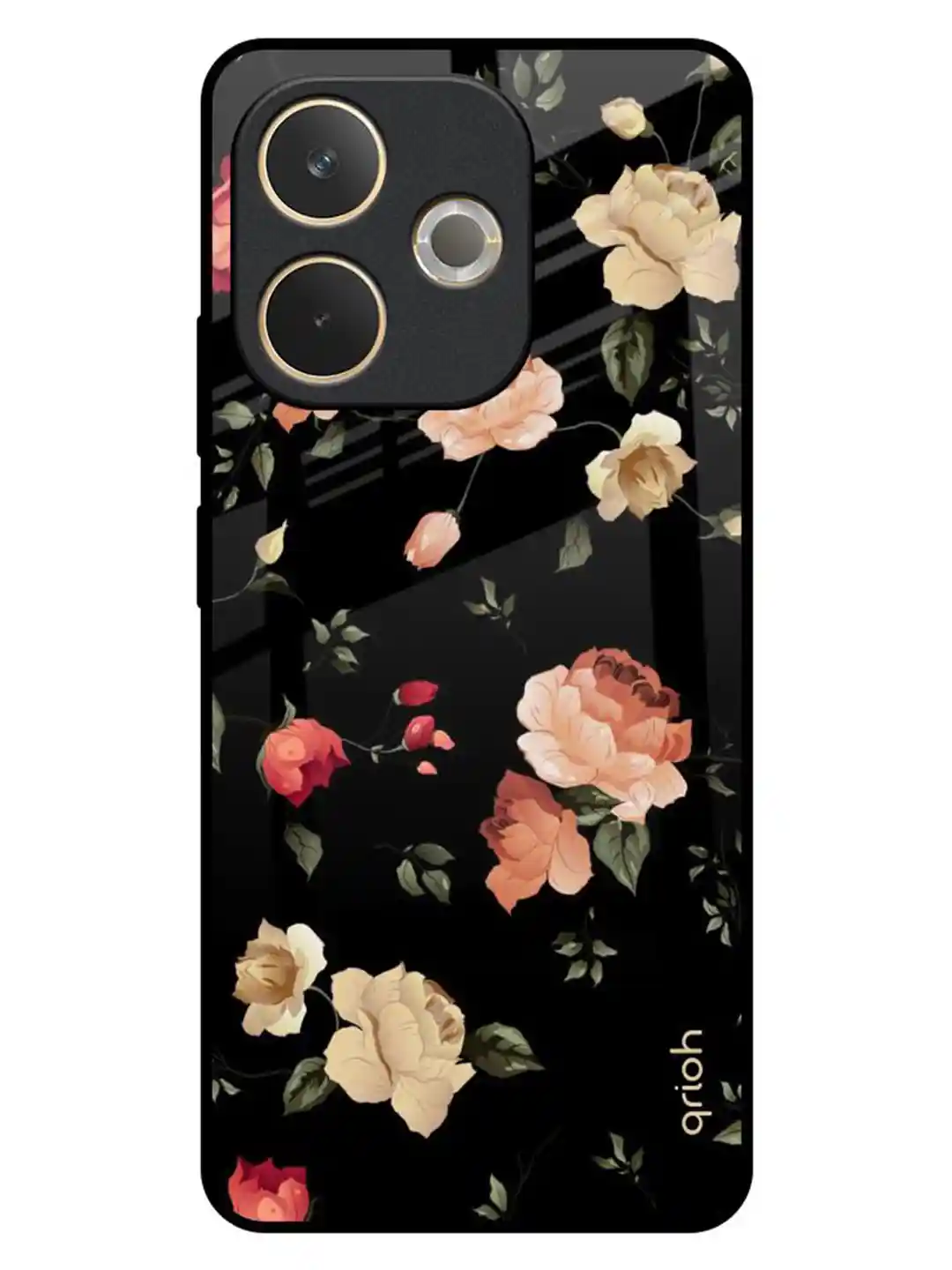 Buy QRIOH Floral Printed Oppo A5 Pro 5G Silicone Back Case