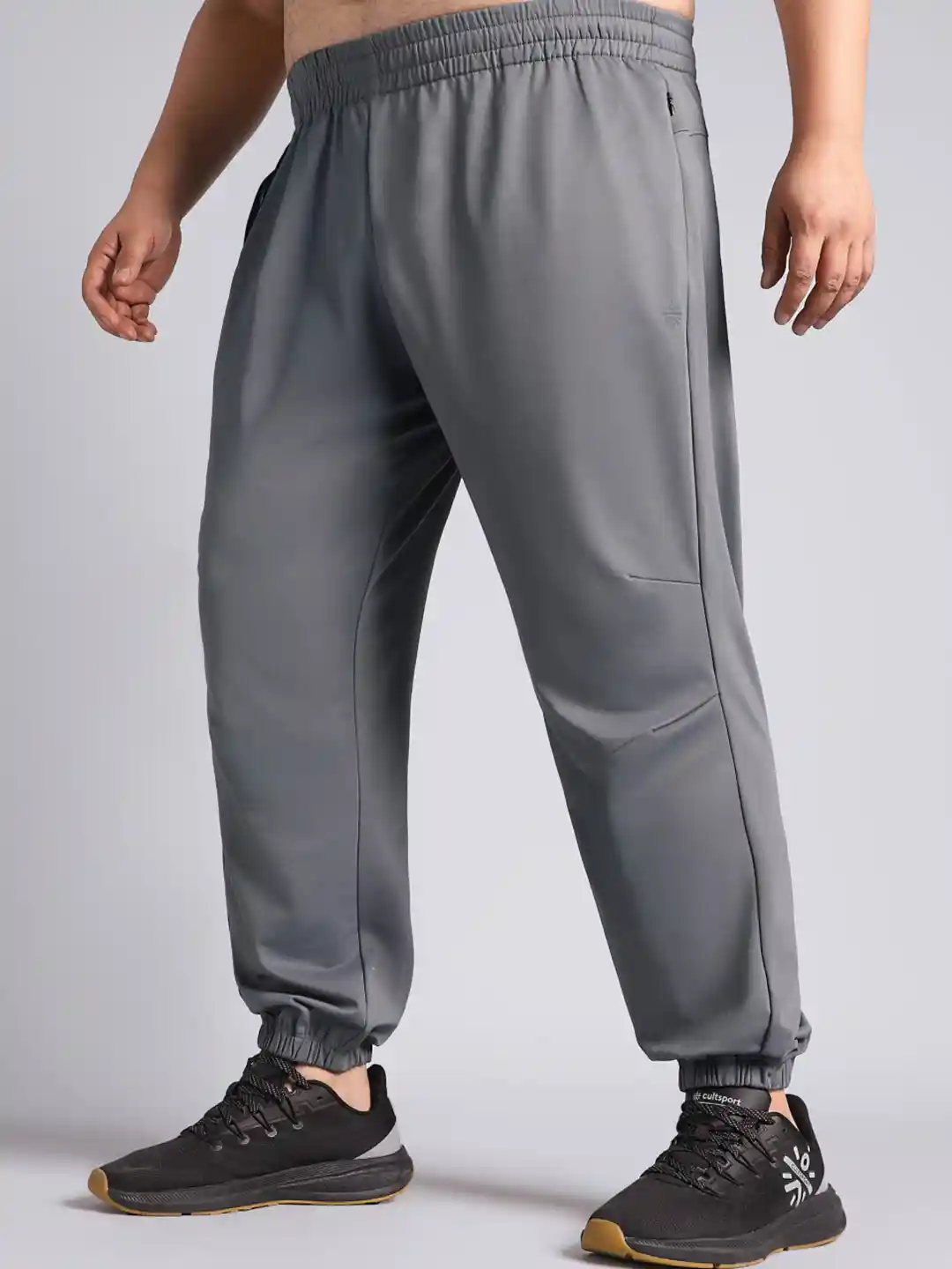 CULT Men Dark Grey Plus Size Night Joggers