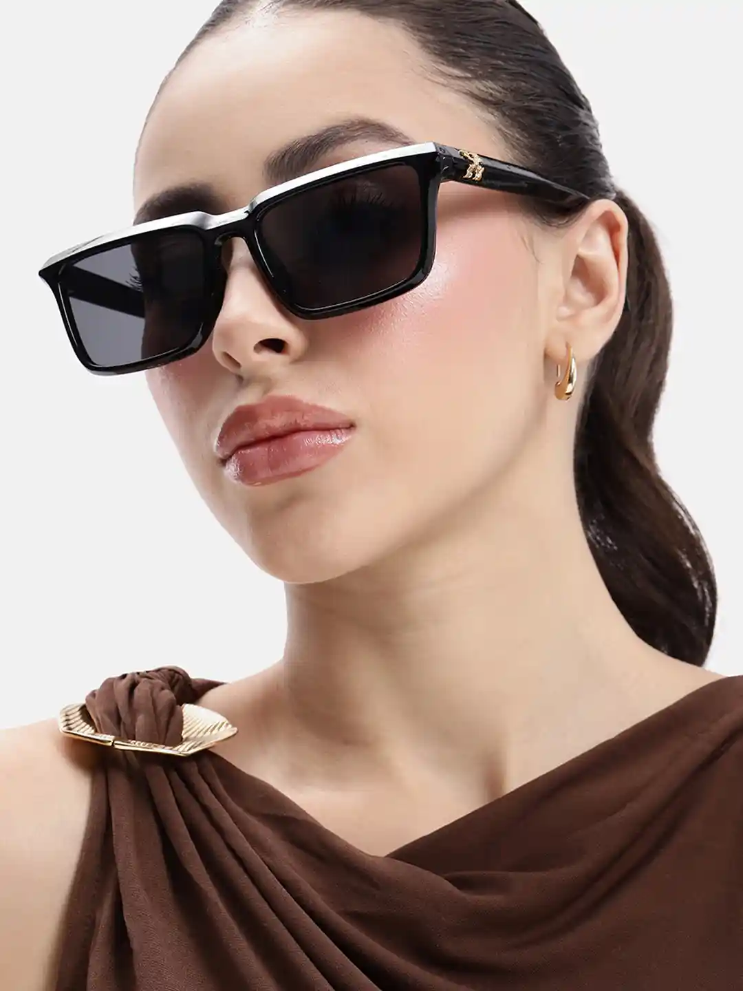 DressBerry Women Rectangle Sunglasses with UV Protected Lens