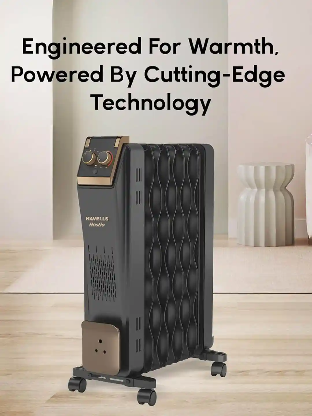 Buy HAVELLS Hestio Black 11 Wave Fin ORF 2900 W Room Heater Room