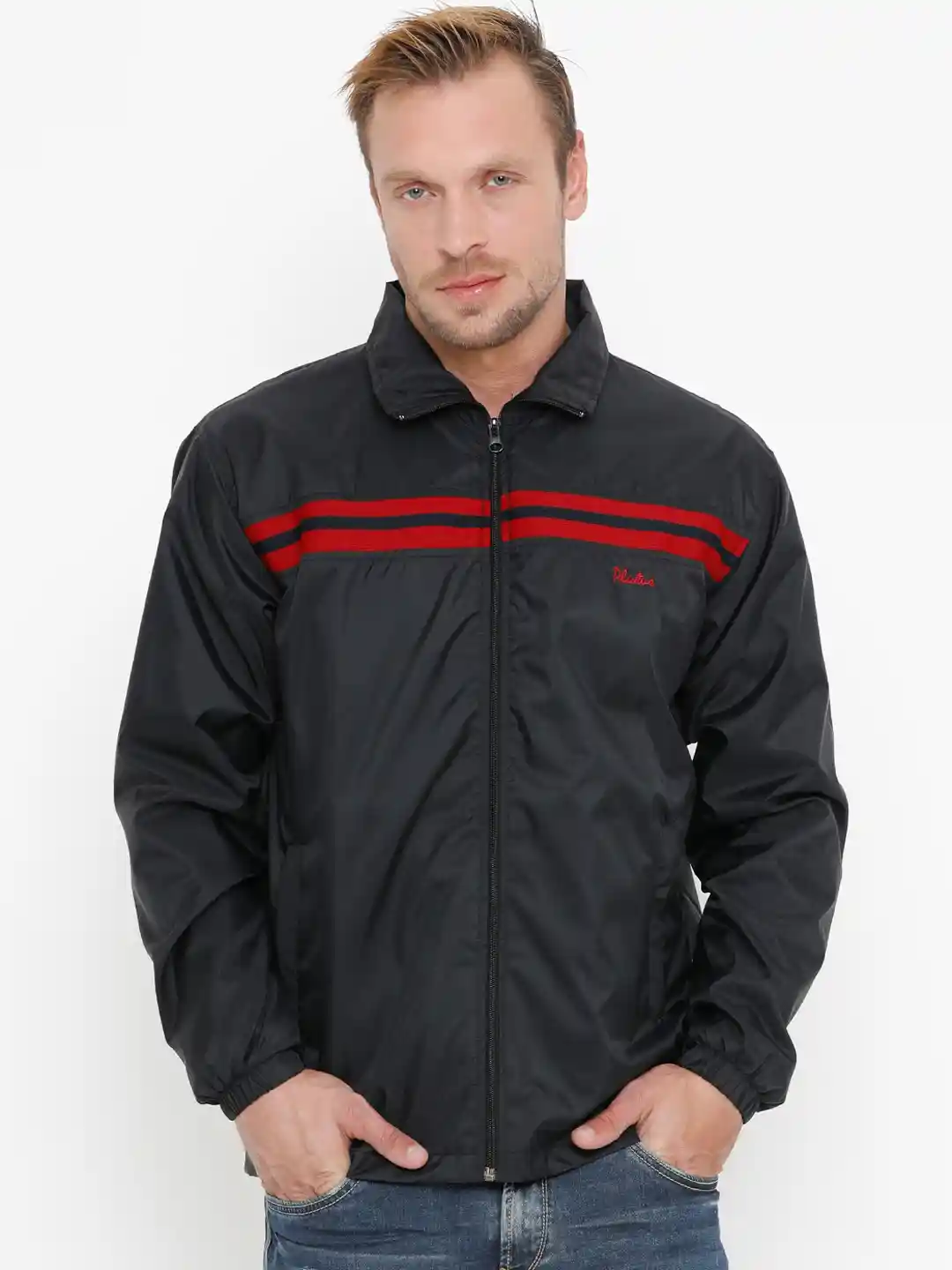 Buy Plutus Men Black Solid Windcheater Sporty Jacket Jackets for