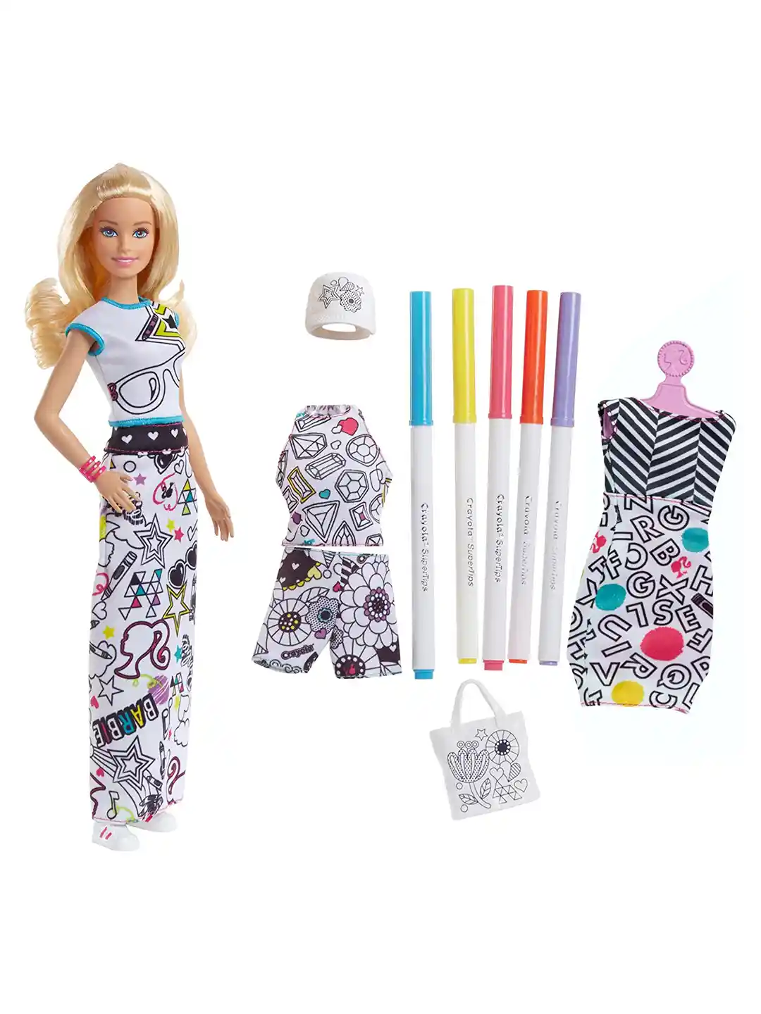 Buy Mattel Multicolour Barbie Color-in Fashion Doll Soft Toys