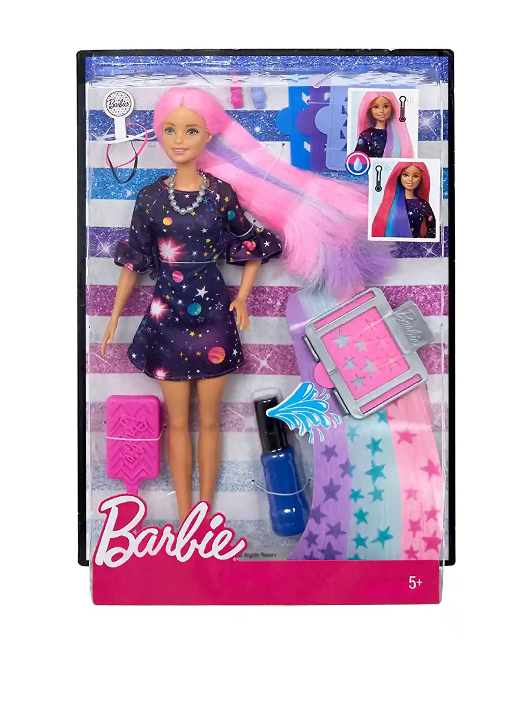 Buy Mattel Multicoloured Barbie Colour Surprise Hair Feature Doll