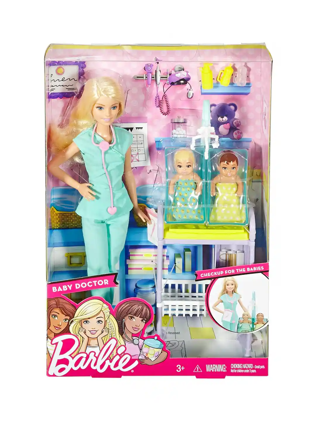 Buy Mattel Girls Multicoloured Barbie Reality Baby Doctor Playset