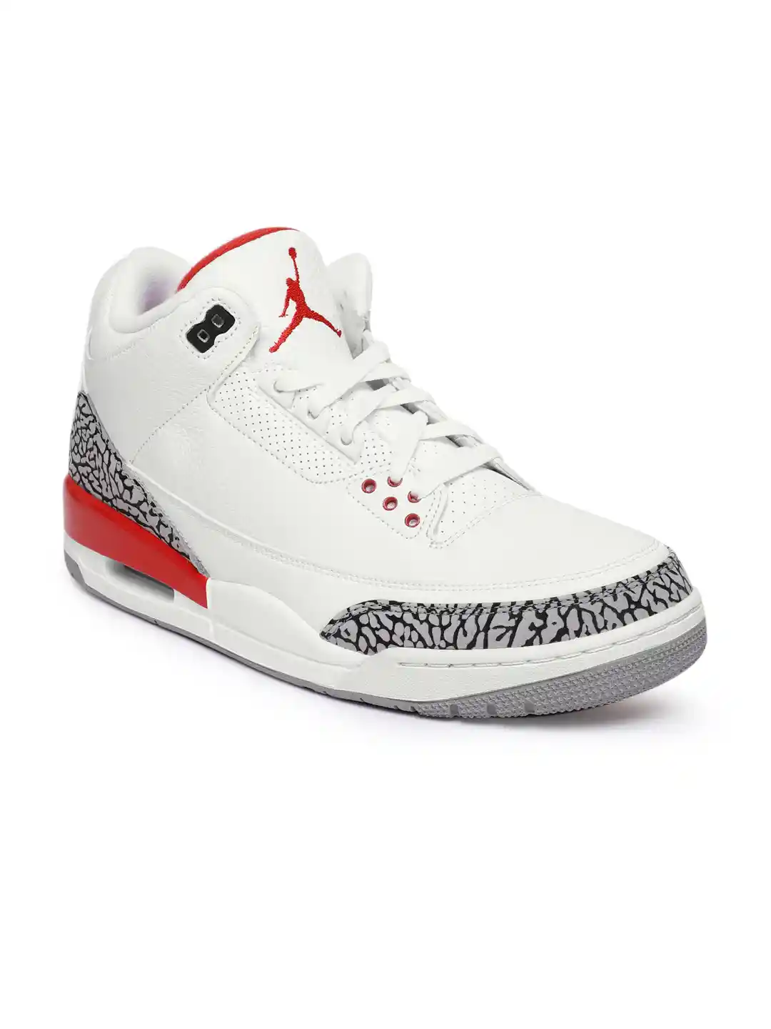 Buy Nike Men White Air Jordan Retro Leather Basketball Shoes