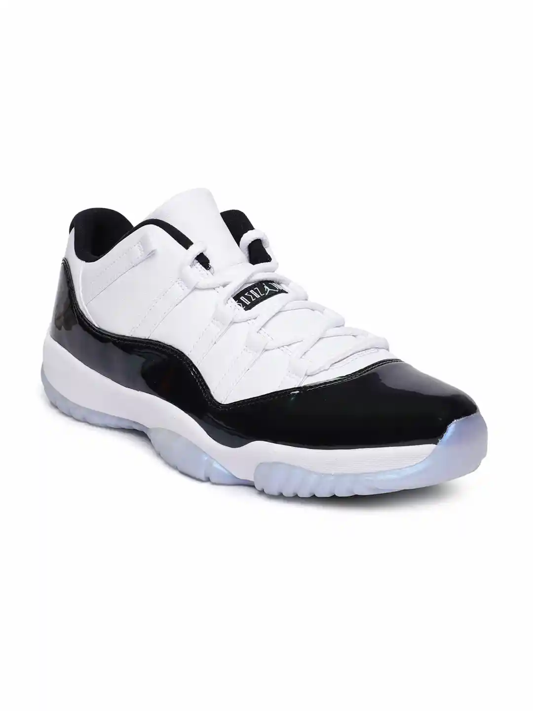 Buy Nike Men White & Black Air Jordan 11 Retro Low Leather