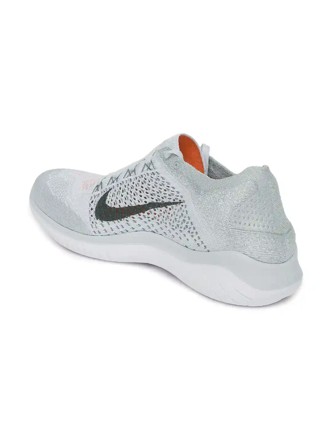 Buy Nike Men White Grey Free RN Flyknit 2018 Running Shoes