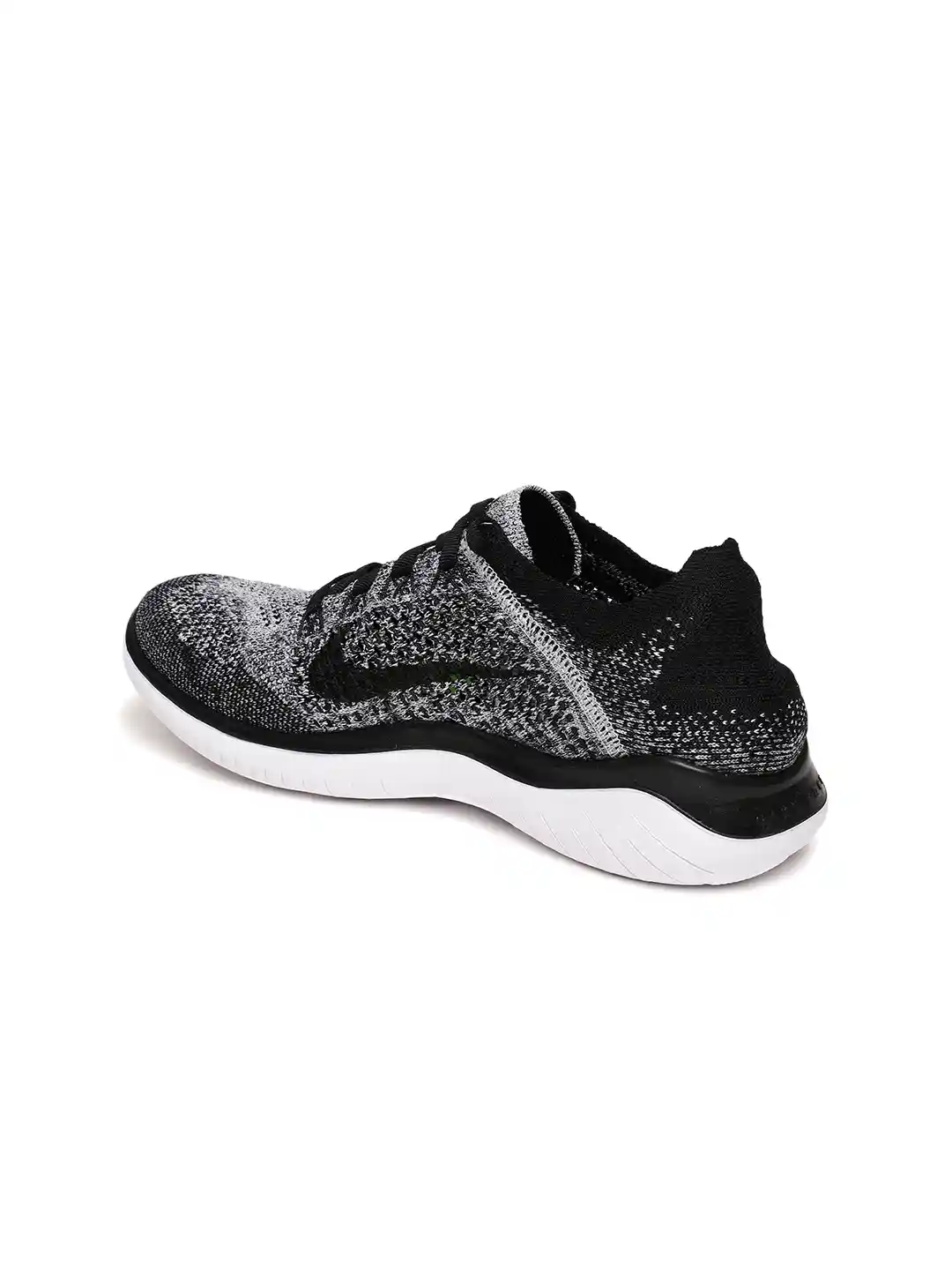 Buy Nike Women Black White Free RN Flyknit 2018 Running Shoes