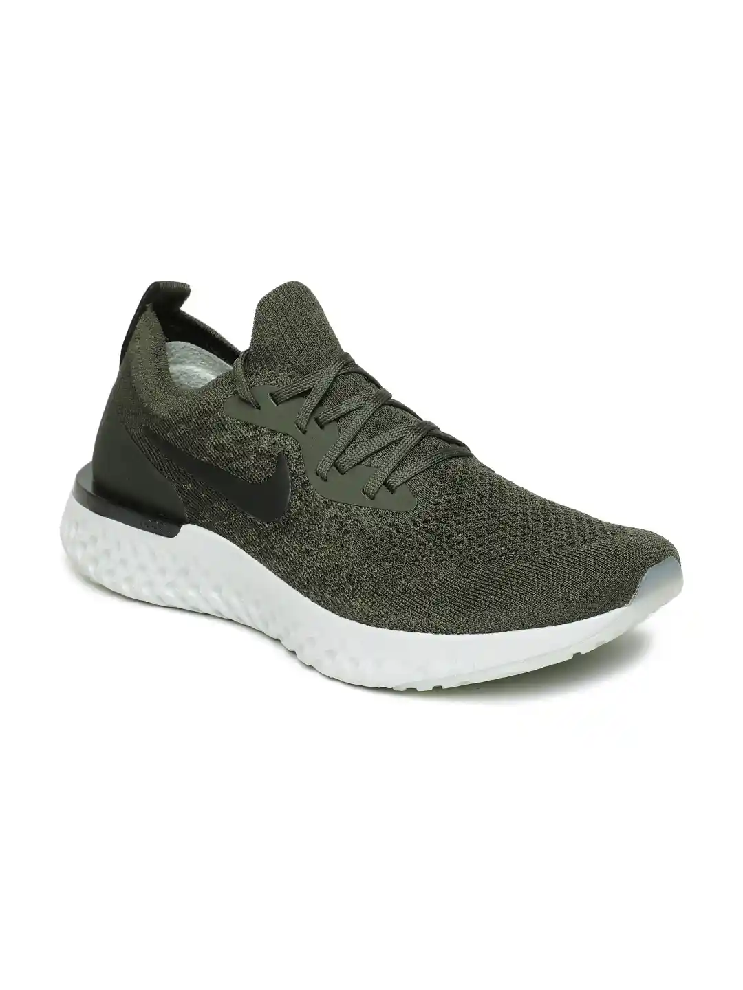 Buy Nike Men Olive Green Epic React Flyknit Running Shoes Sports