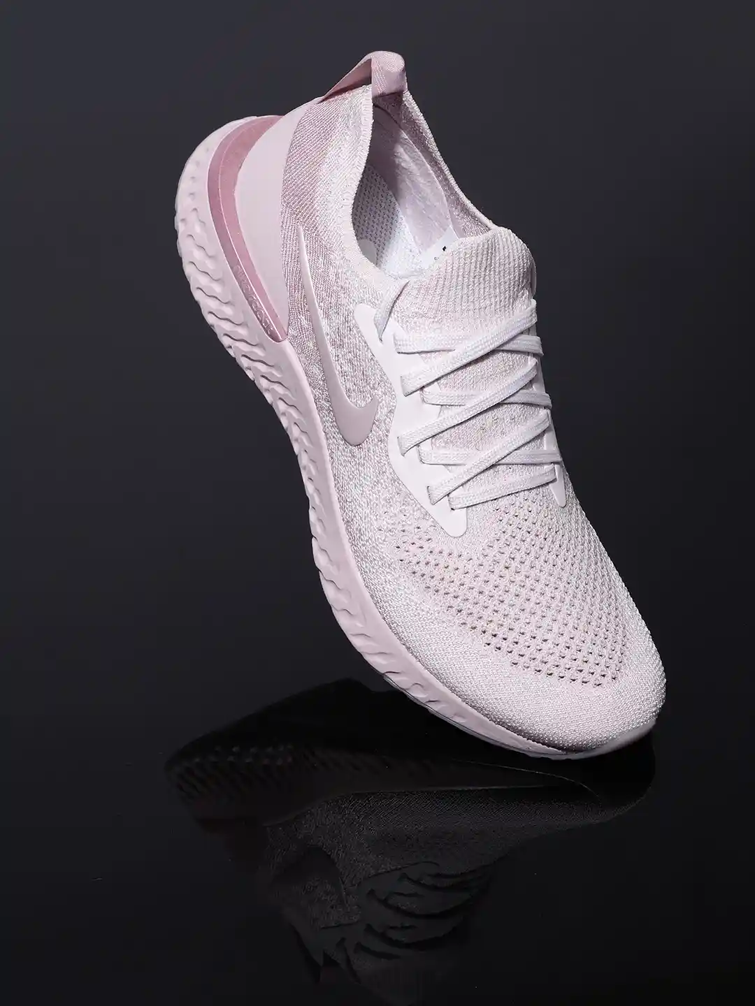 women's nike epic react flyknit running shoes pink