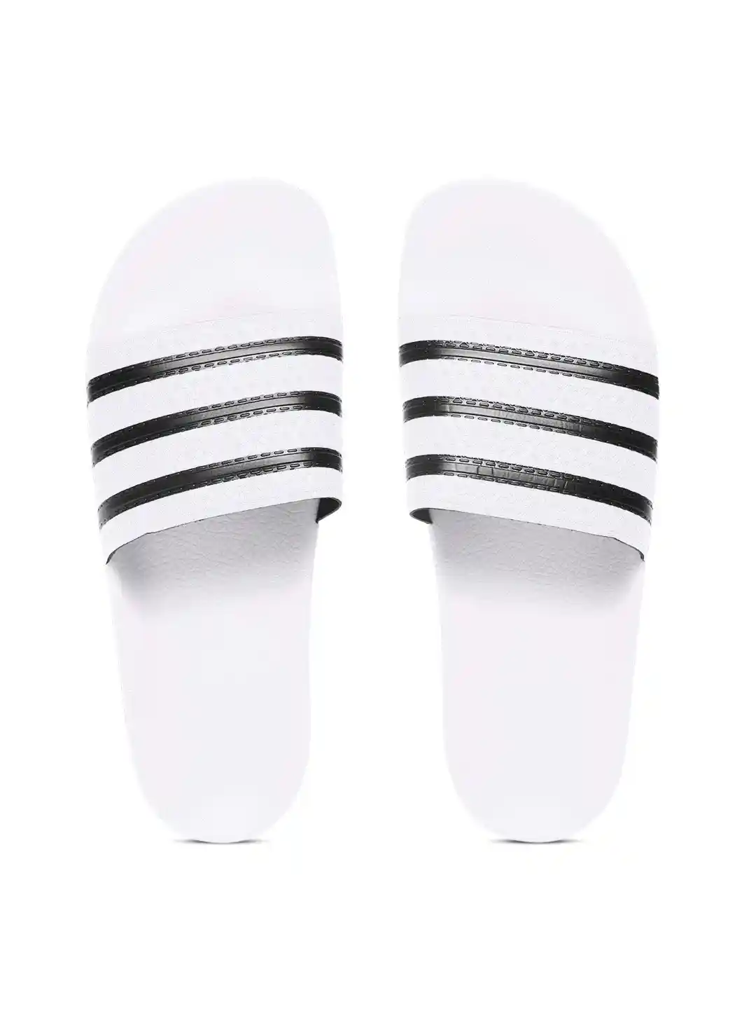 ADIDAS Originals Men White Black ADILETTE Striped Sliders