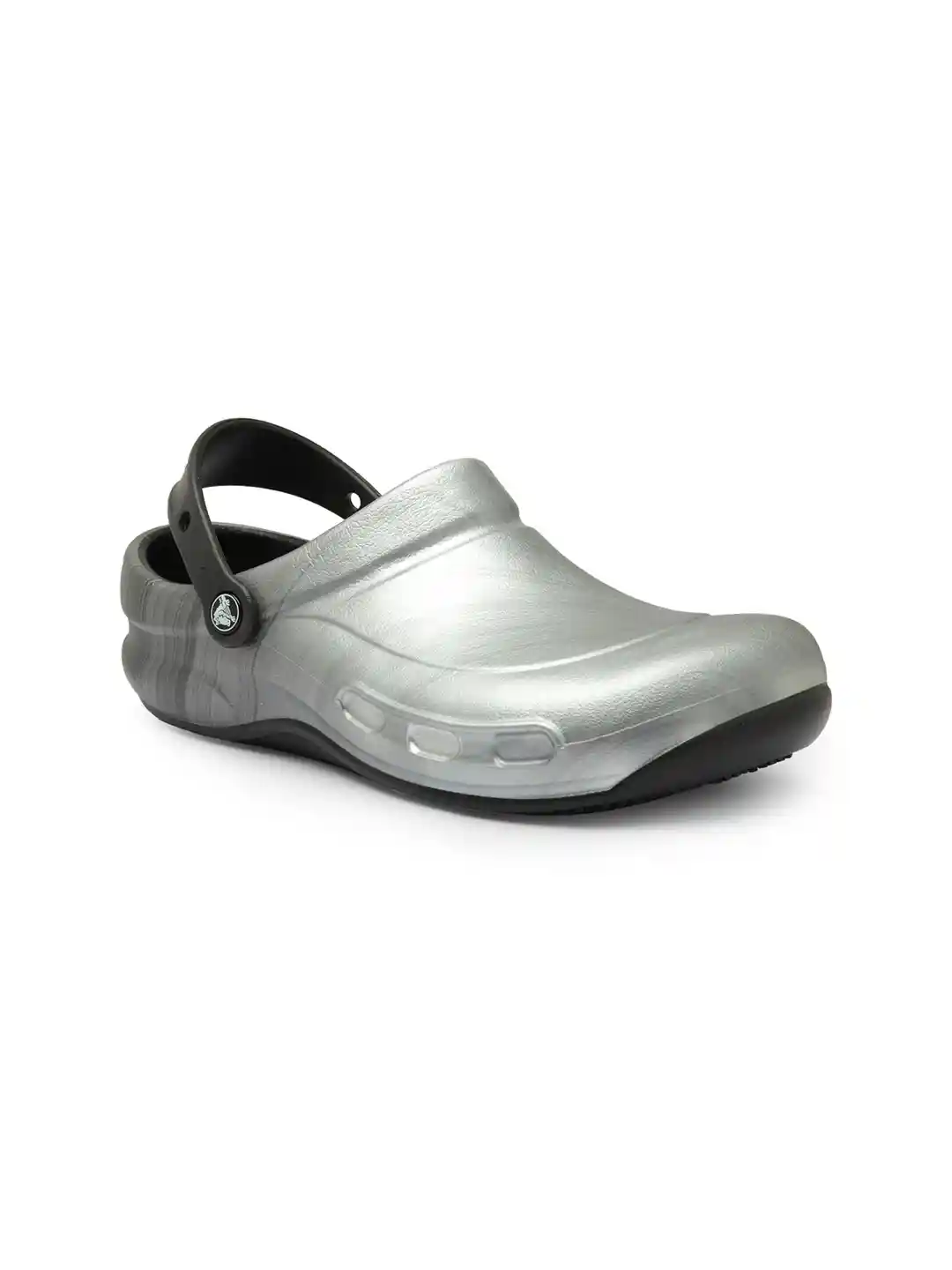 Buy Crocs Men Silver-Toned Bistro Graphic Clogs Sandals for Men