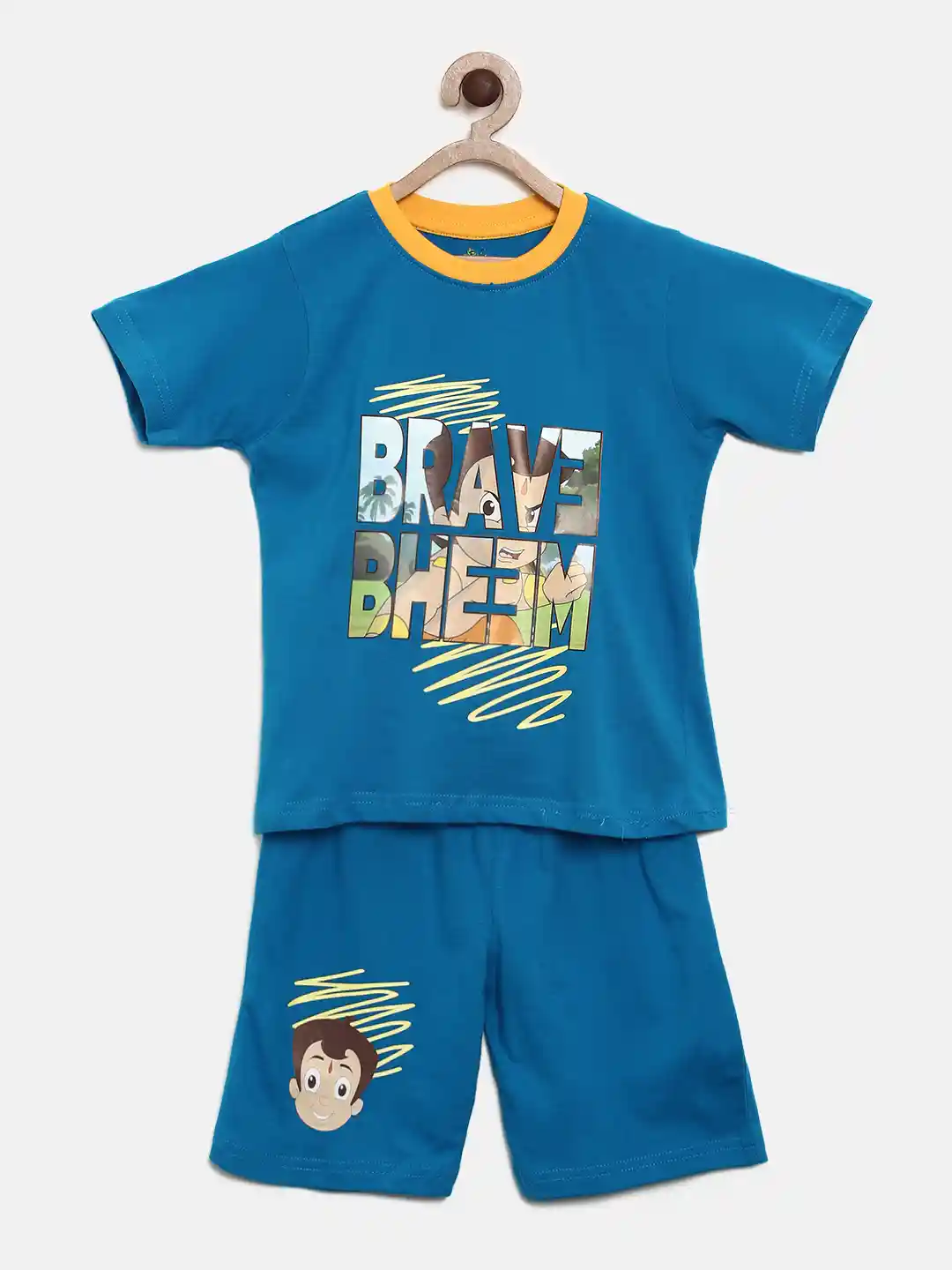 Buy Chhota Bheem Boys Green Cotton Chota Bheem Print T-shirt