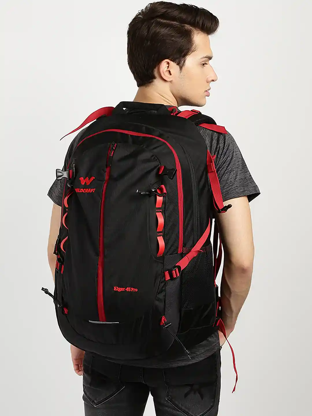 Buy Wildcraft Unisex Black Eiger 45 Pro Rucksack Rucksacks for