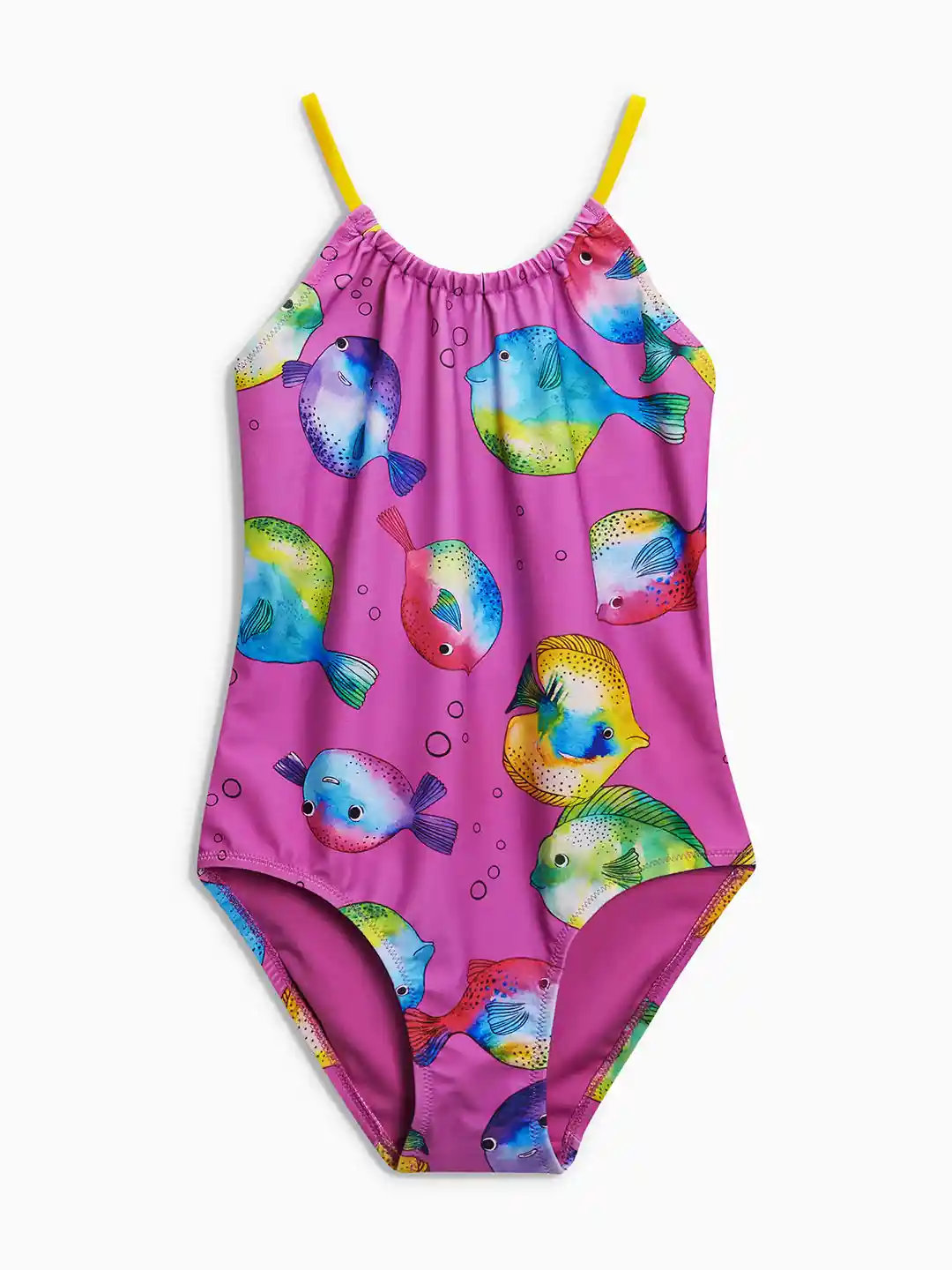 Buy next Girls Lavender Fish Print Swimsuit Swimwear for Girls