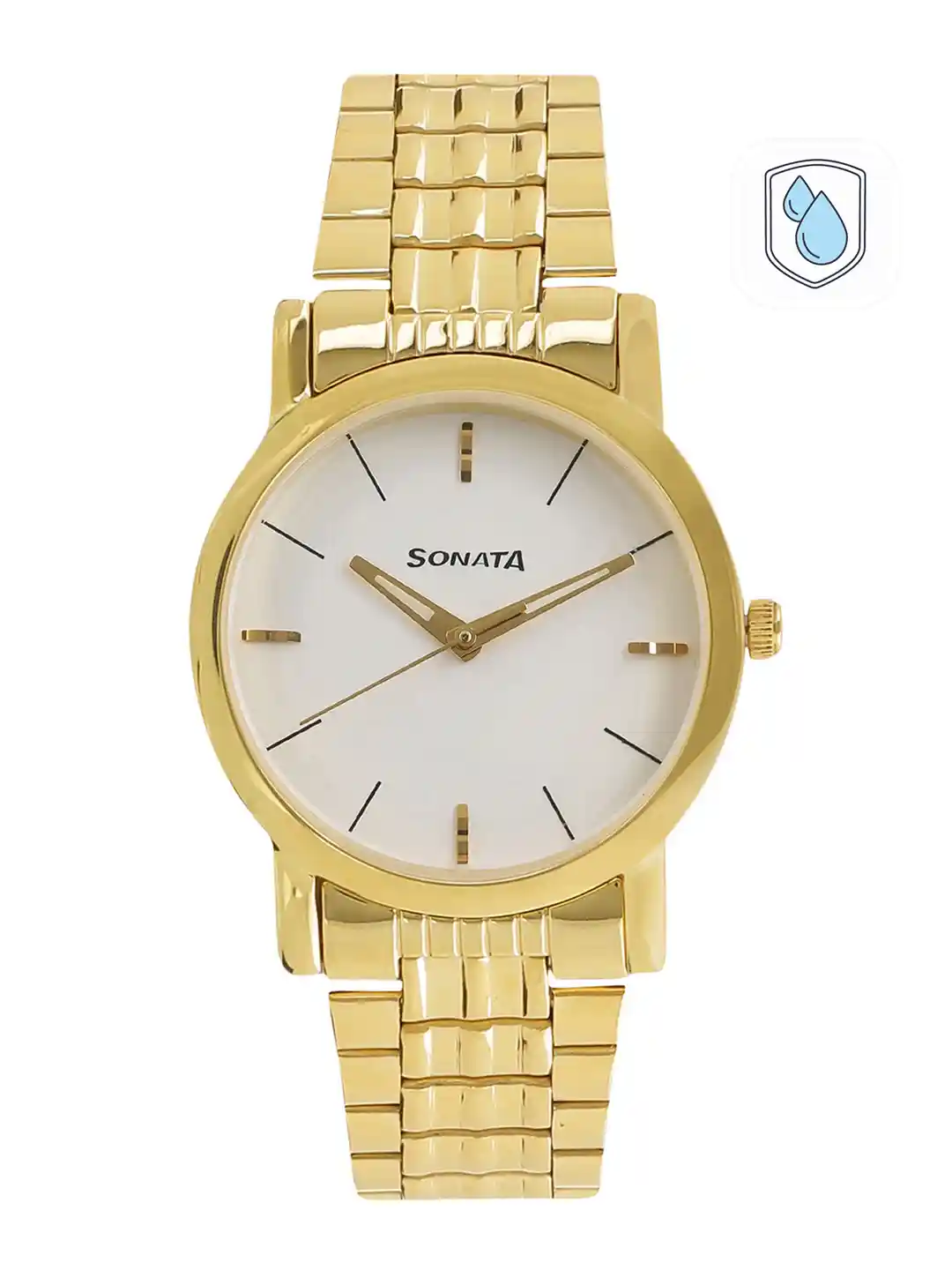 Buy Sonata Men Gold-Toned Analogue Watch Watches for Men 5570932