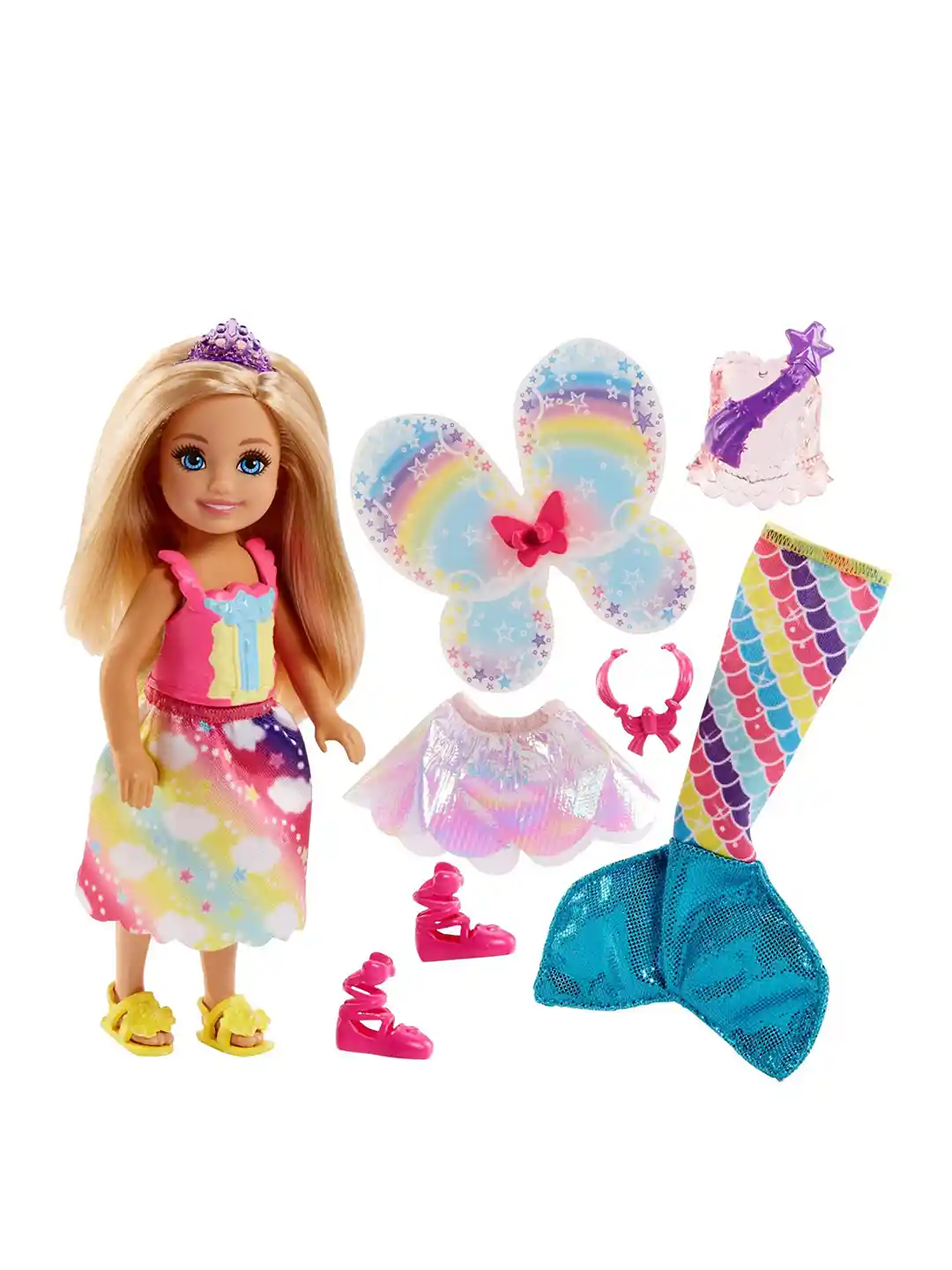 Buy Mattel Multicoloured Barbie Rainbow Cove Chelsea Dress Up Set