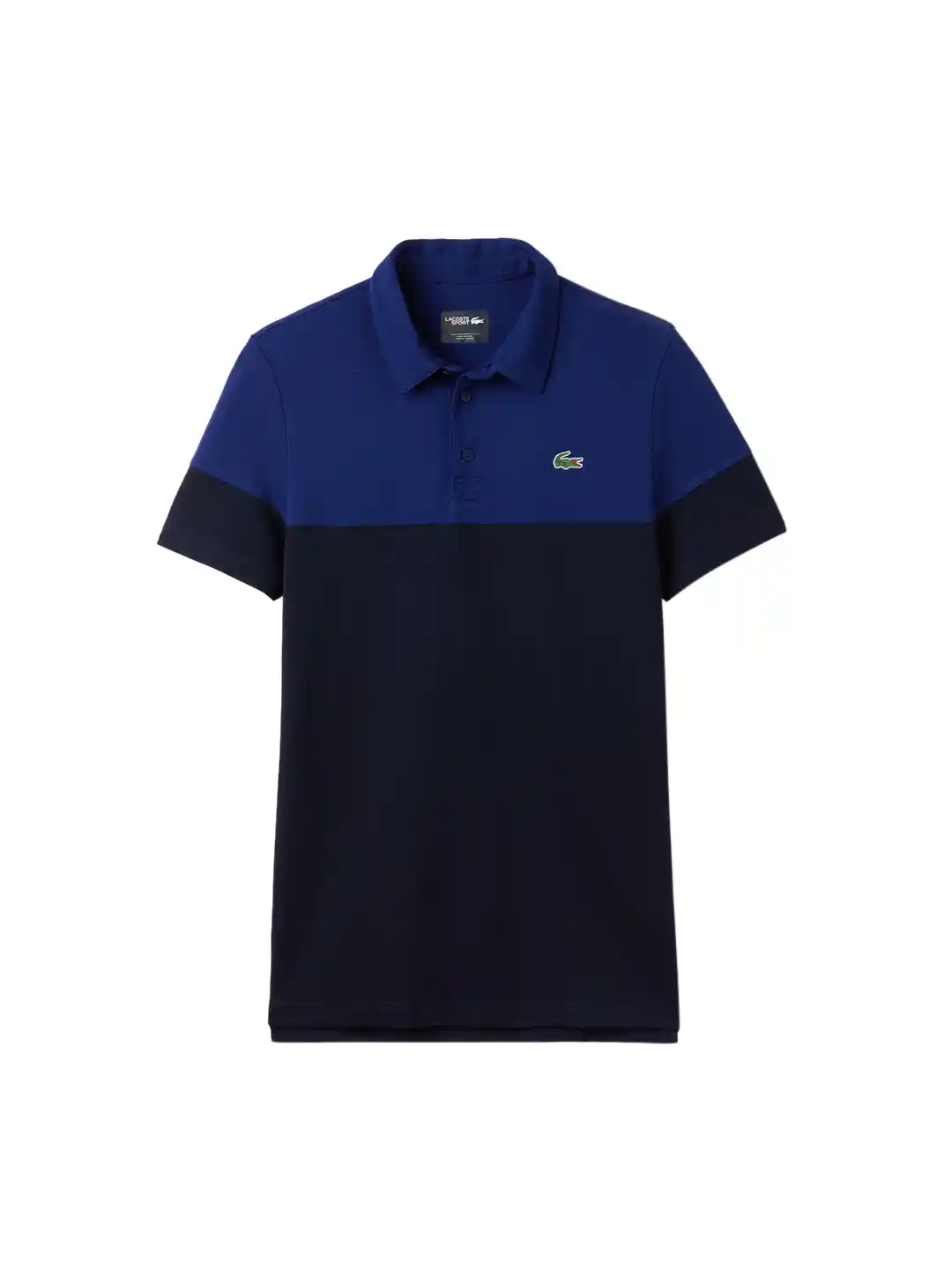 Buy Lacoste Men Navy Blue Sport Golf Colorblock Technical Pique