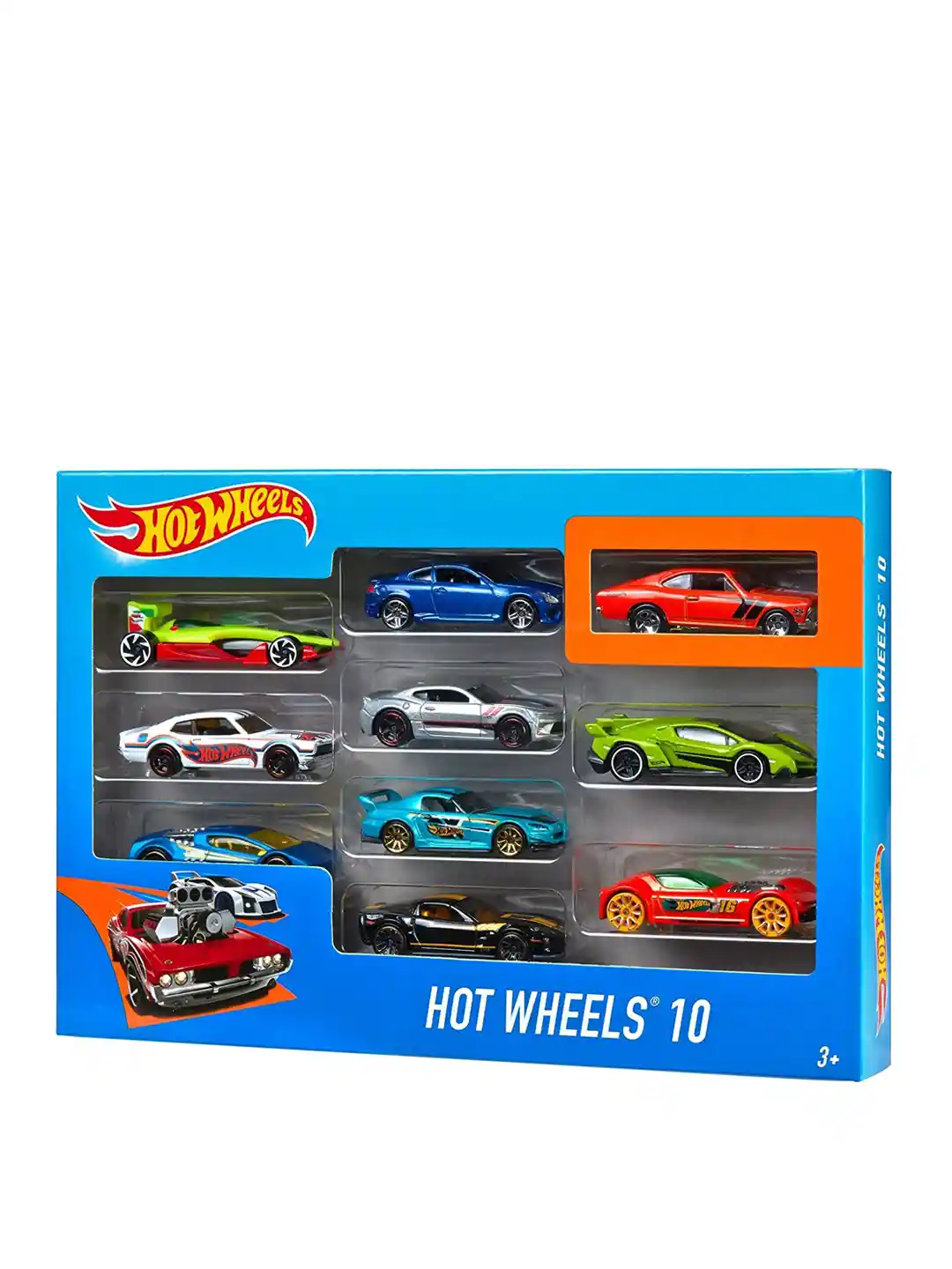 Buy Mattel Kids Multicoloured Hot Wheels Gift Pack 10 Cars Toy