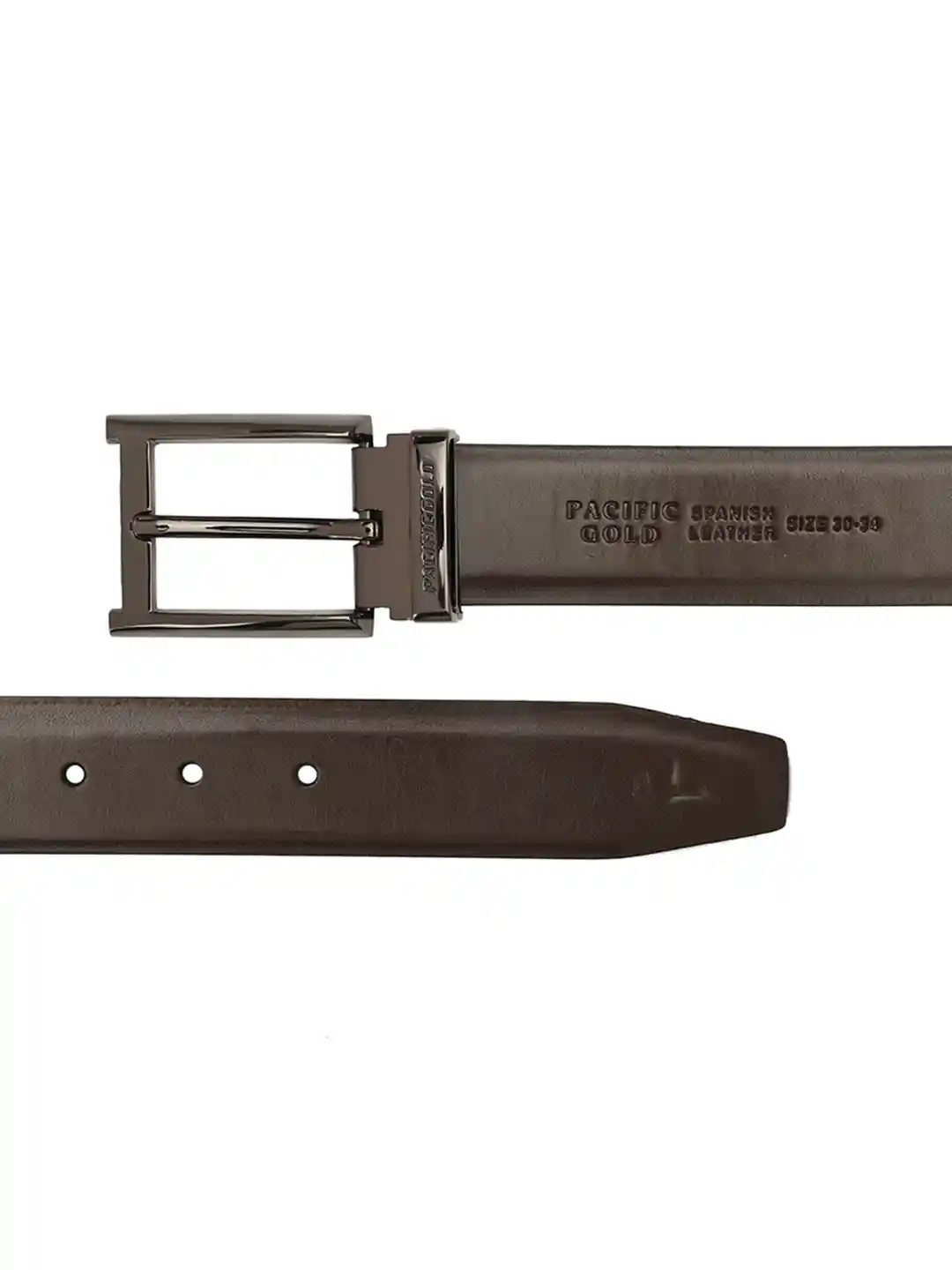 Buy Pacific Gold Black and Brown Reversible 50 Inch Faux Leather