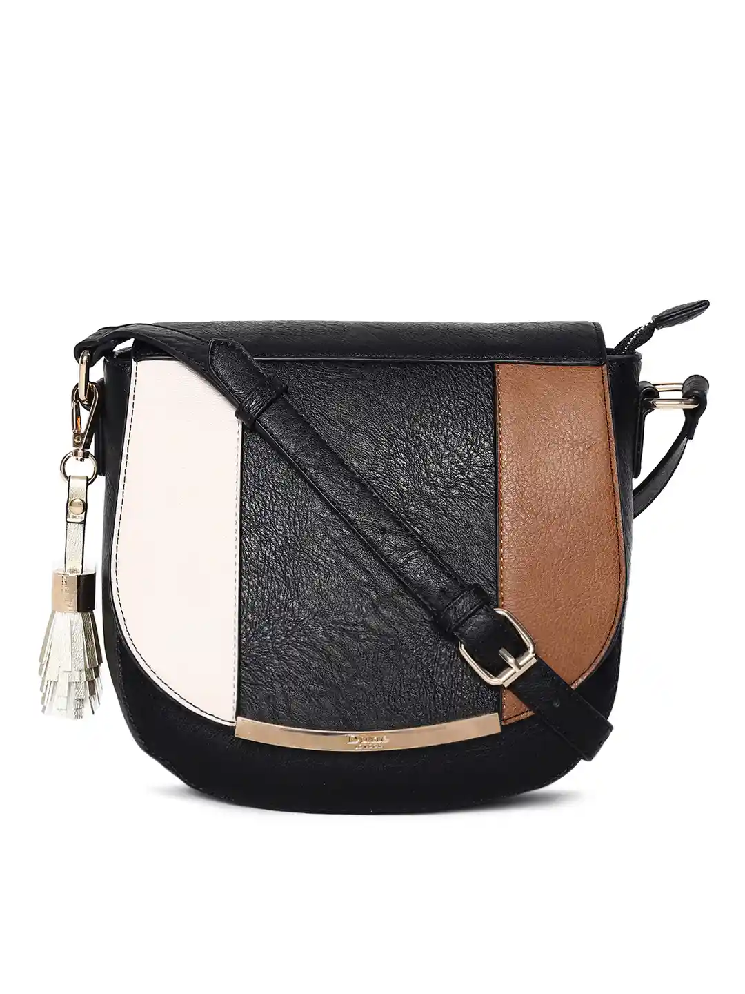 Buy Dune London Black Brown Beige Colourblocked Sling Bag