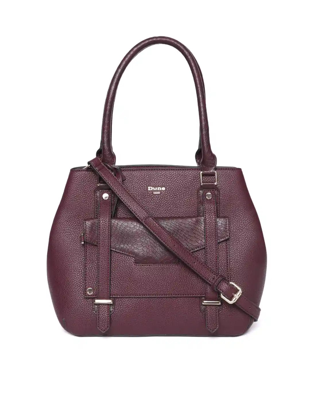 Buy Dune London Burgundy Solid Shoulder Bag Handbags for Women