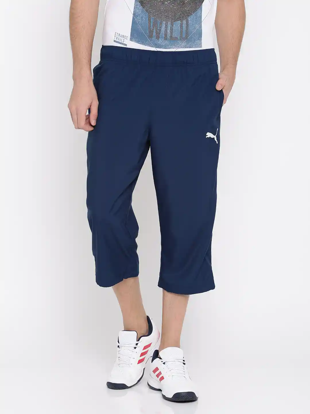 puma track puma three quarter shorts