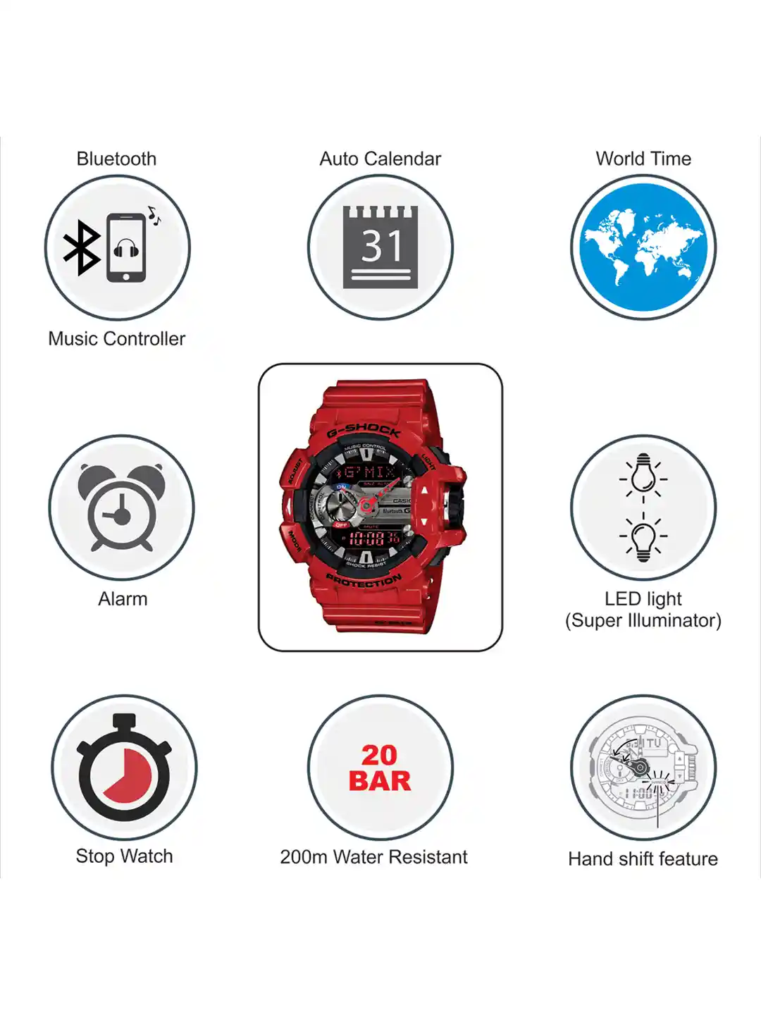 Buy CASIO G-SHOCK Men Bluetooth Connected Watch GBA-400-4ADR G559